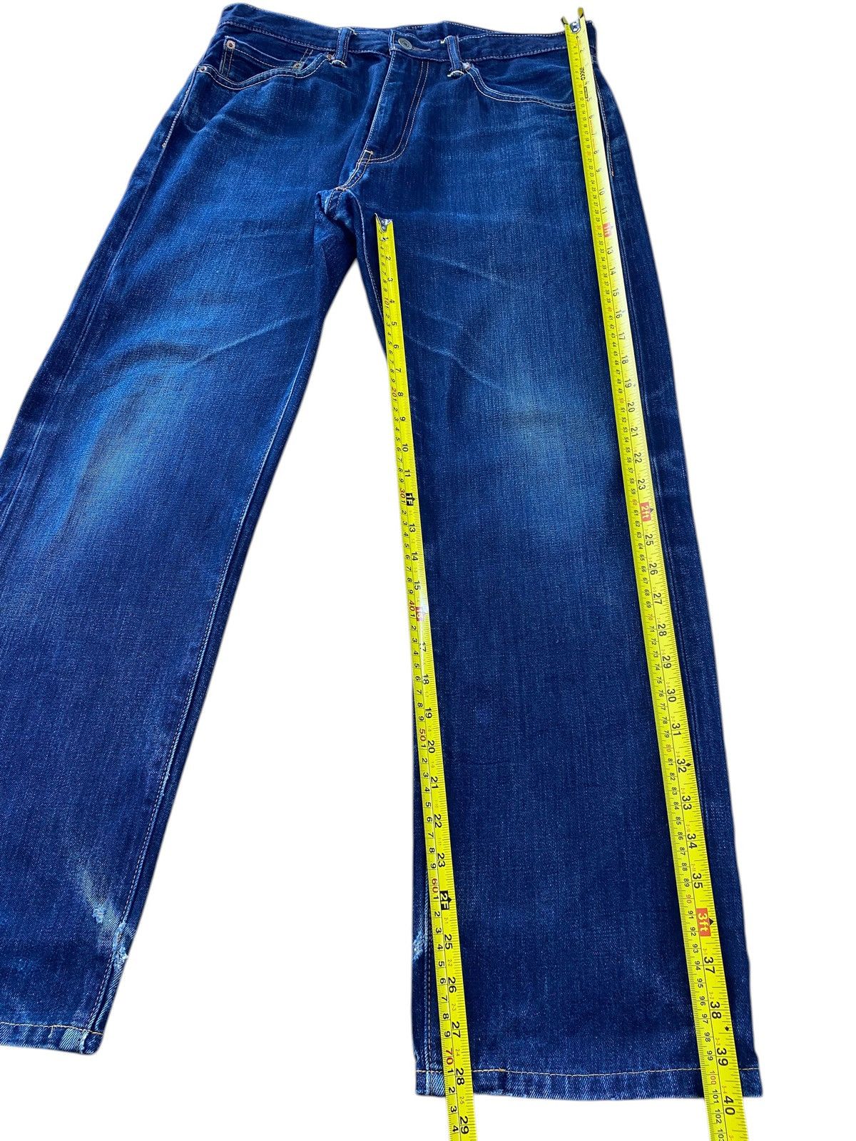 Levi's Levi’s Blue Wash Straight Leg Style Jeans Size US 33 - 8 Thumbnail