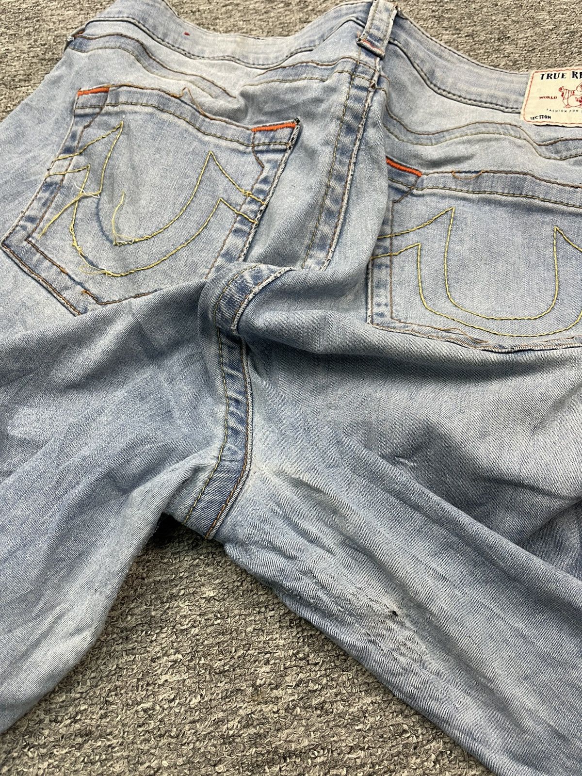 True Religion × Vintage Vintage True Religion Curvy Skinny Denim Stretch Jeans 34x39 Size US 34 / EU 50 - 10 Thumbnail