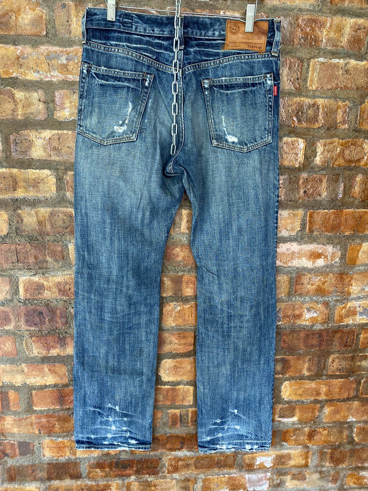 14th Addiction Vtg BARTACK Japan Distressed Ring Detailing pants Size US 30 / EU 46 - 13 Thumbnail