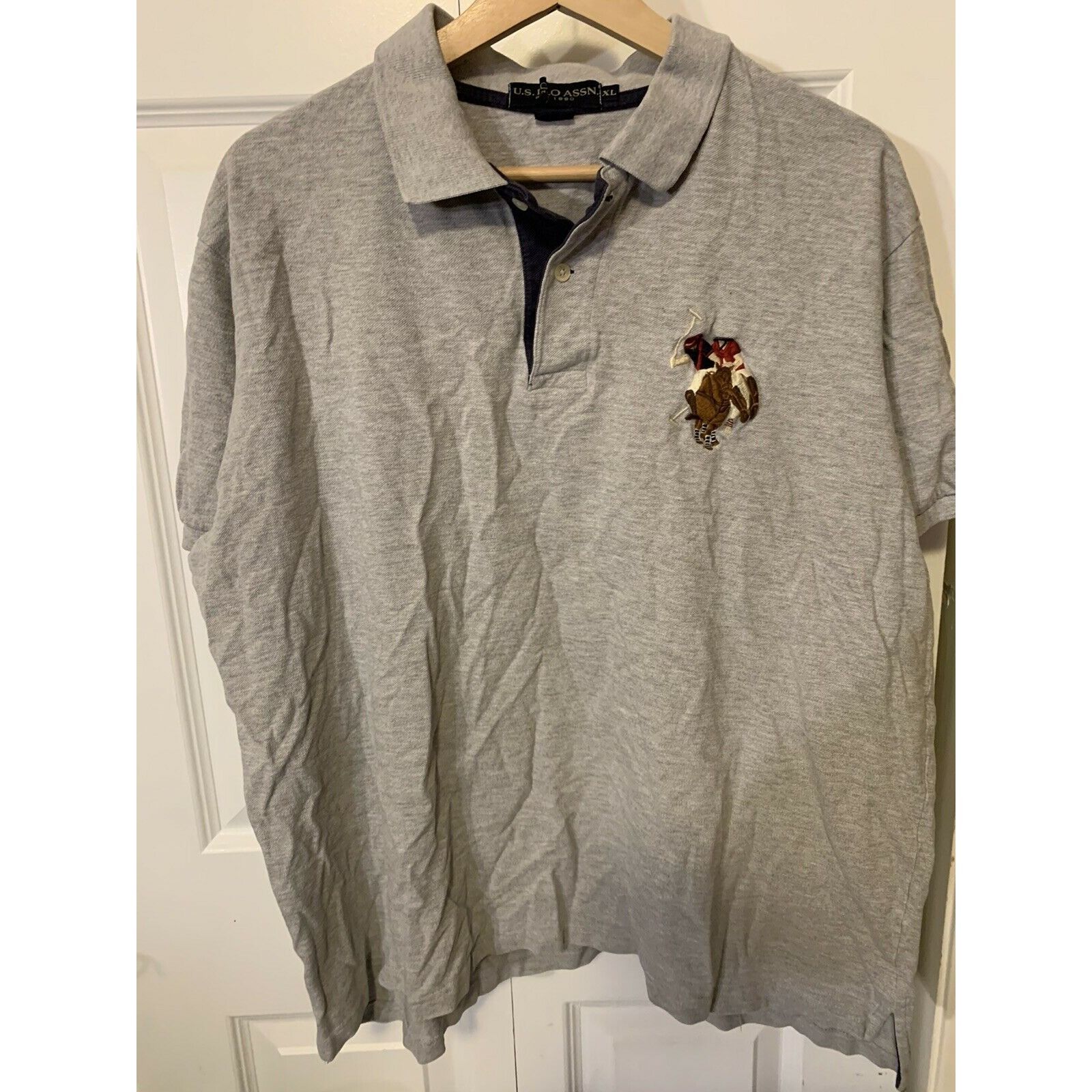 U.S. Polo Assn. US Polo Assn Shirt Men's Sz XL Gray Big Pony Size US XL / EU 56 / 4 - 3 Thumbnail