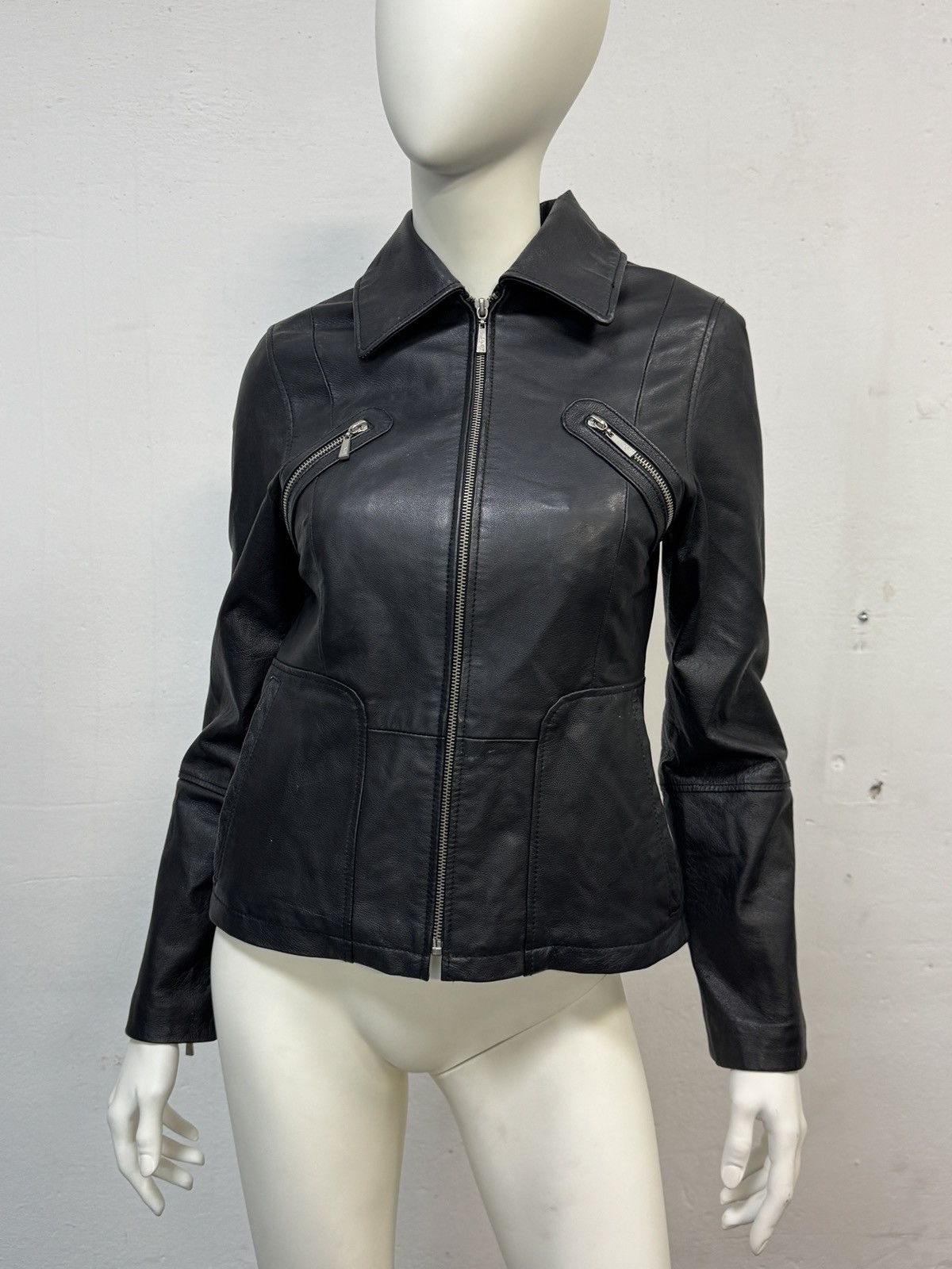 Japanese Brand Vintage Real Leather Avant Garde y2k Jacket Size S / US 4 / IT 40 - 1 Thumbnail