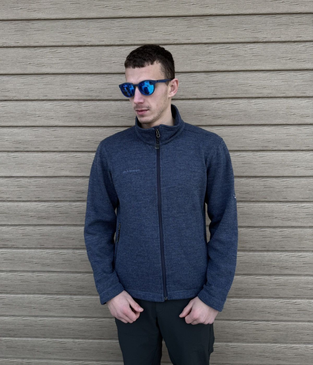 Mammut Vintage Mammut Iceland Wool Fleece Jacket Men S Blue Outdoor Size US S / EU 44-46 / 1 - 1 Thumbnail