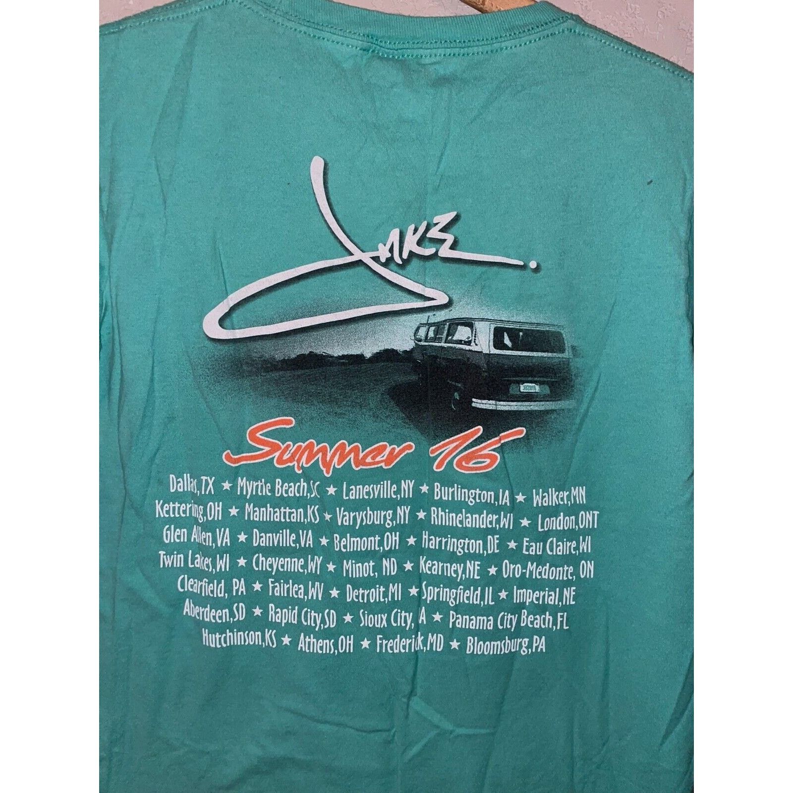 Tultex Womens Jake Tour Shirt Country Musician Tee Women 2016 Small Size S / US 4 / IT 40 - 7 Thumbnail