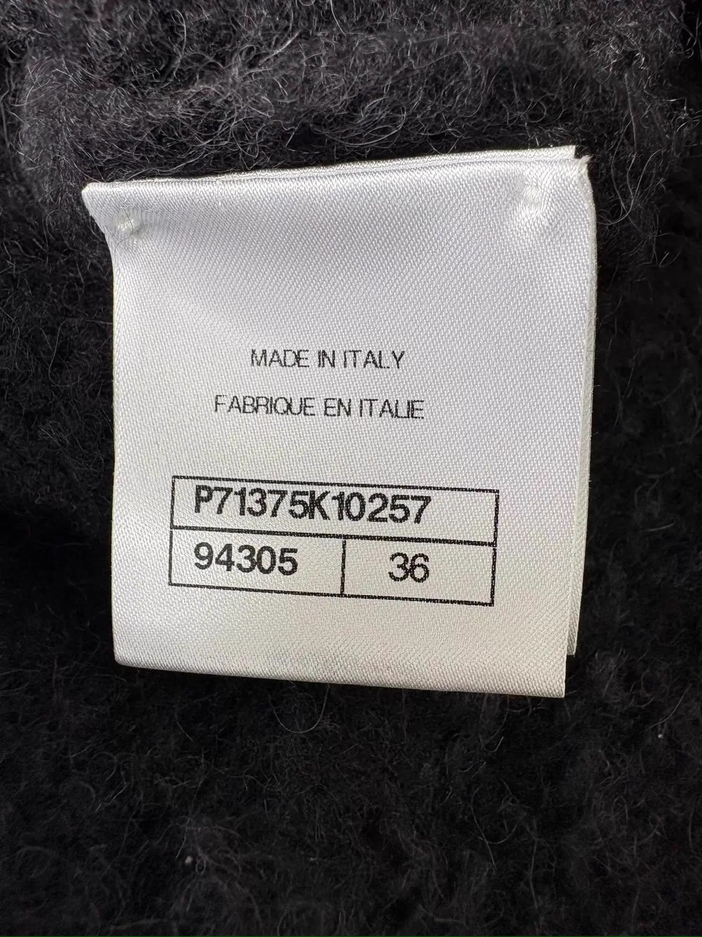 Chanel Chanel Black Silver Bag Buckle Teddy Knit Jacket 36 Women's Size XS / US 0-2 / IT 36-38 - 7 Thumbnail