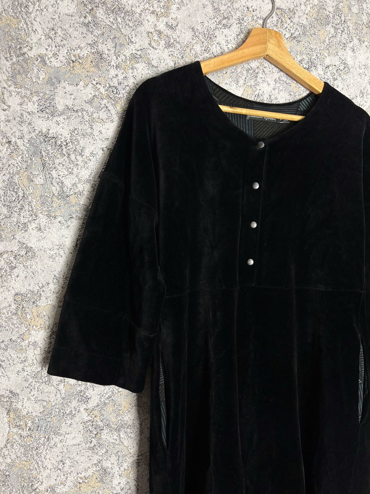 Designer Gudrun Sjoden Relaxed Tunic Dress Organic Velvet/Velour S Size S / US 4 / IT 40 - 2 Thumbnail