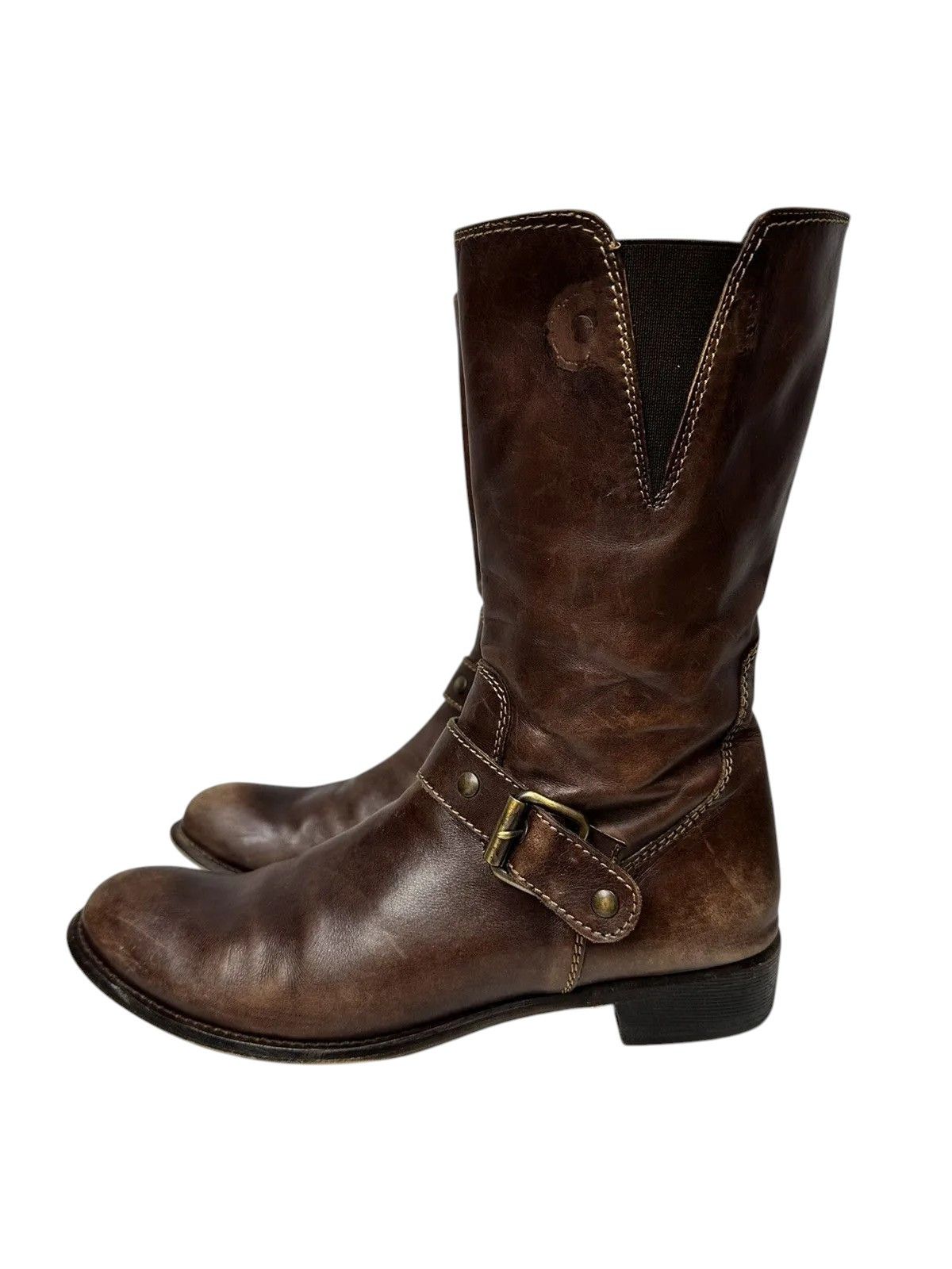 If Six Was Nine Vintage Leather Boots Hight AS 98 Rare Rick Owens Tornado Size US 7 / EU 40 - 8 Thumbnail