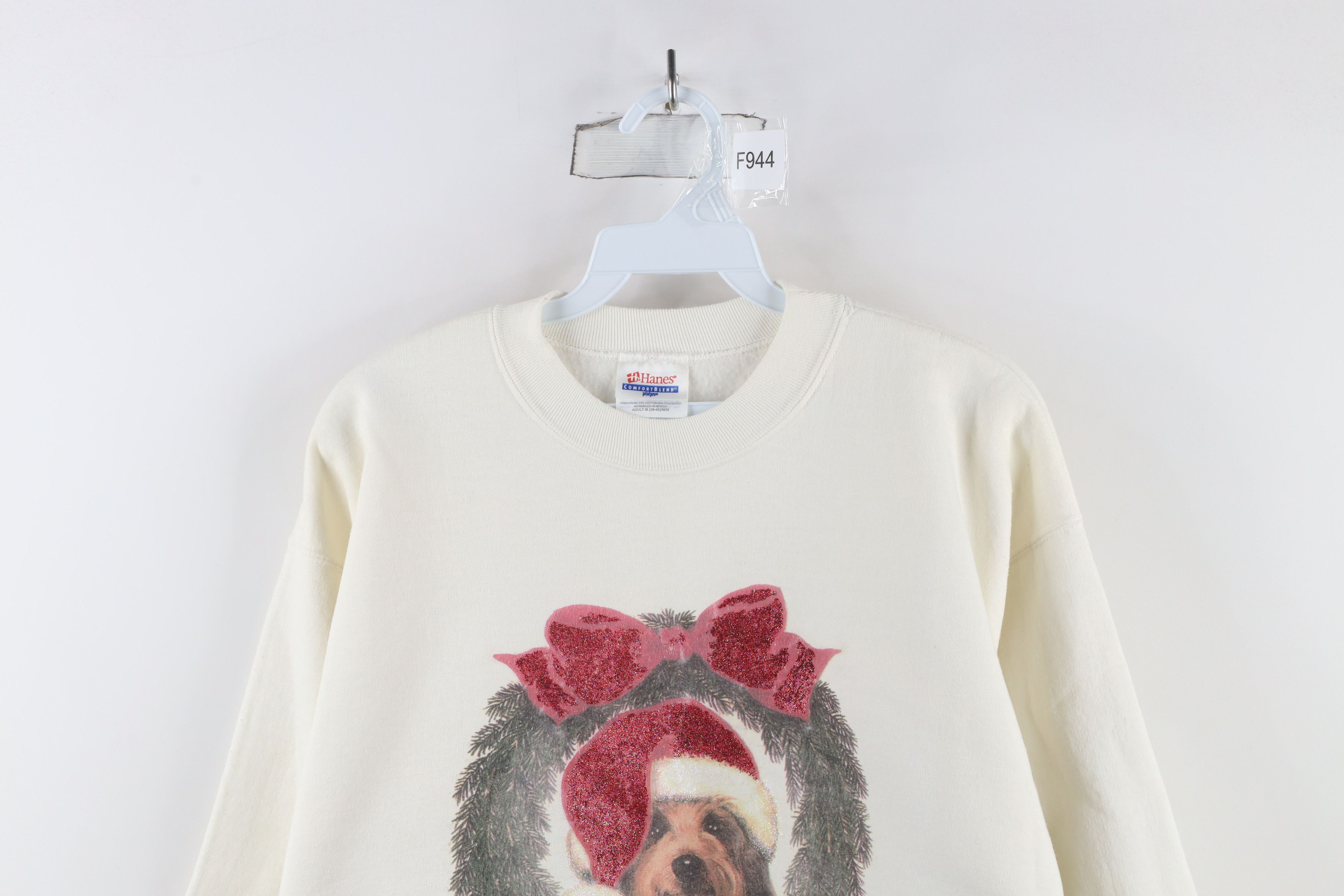 Vintage Vintage 90s Streetwear Dog Christmas Crewneck Sweatshirt Size M / US 6-8 / IT 42-44 - 2 Thumbnail