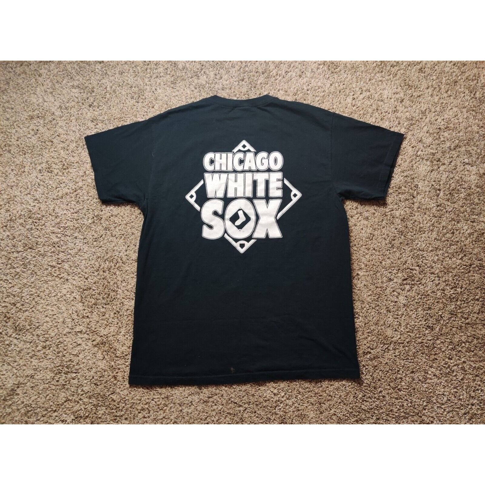 Fruit Of The Loom Chicago White Sox Shirt Adult Mens Large Black Chevrolet Size US L / EU 52-54 / 3 - 1 Thumbnail
