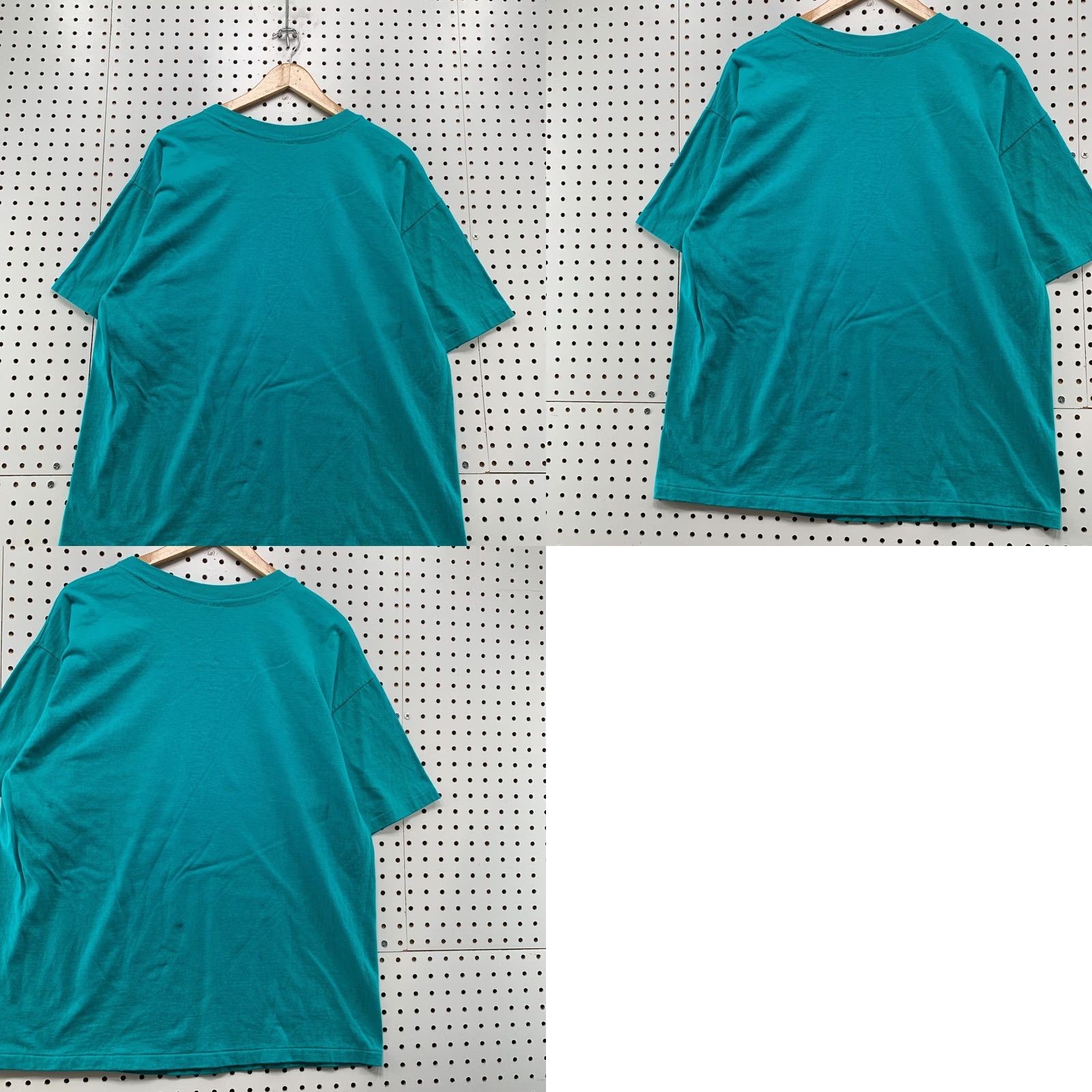 Hanes VINTAGE Hanes Shirt Womens L Green Teal USA Made Crew Neck Short Sleeve Pullover Size L / US 10 / IT 46 - 9 Thumbnail