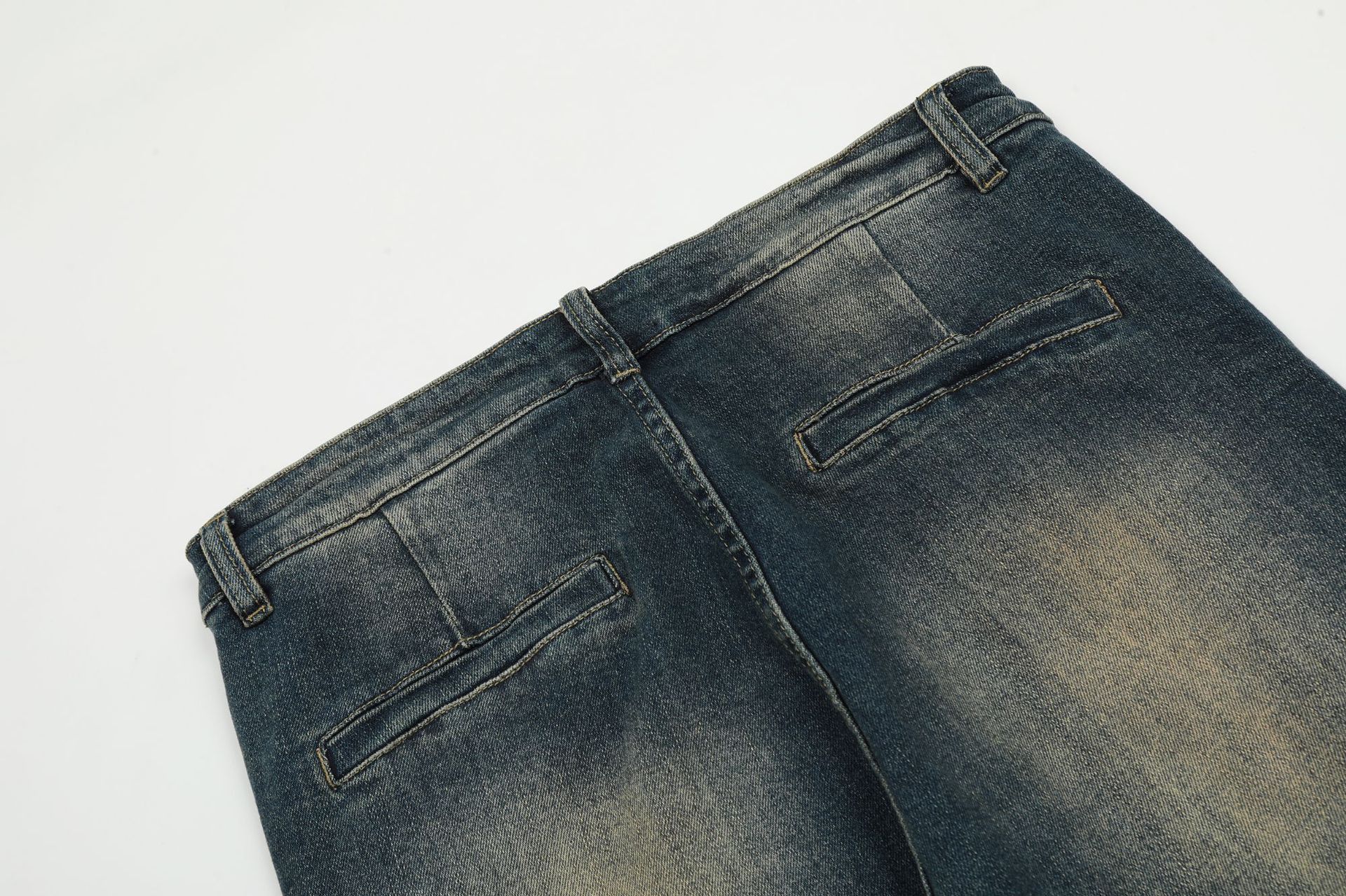 Japanese Brand × Jean High street wide-leg flared whisker ripped cargo jeans Size US 32 / EU 48 - 5 Thumbnail