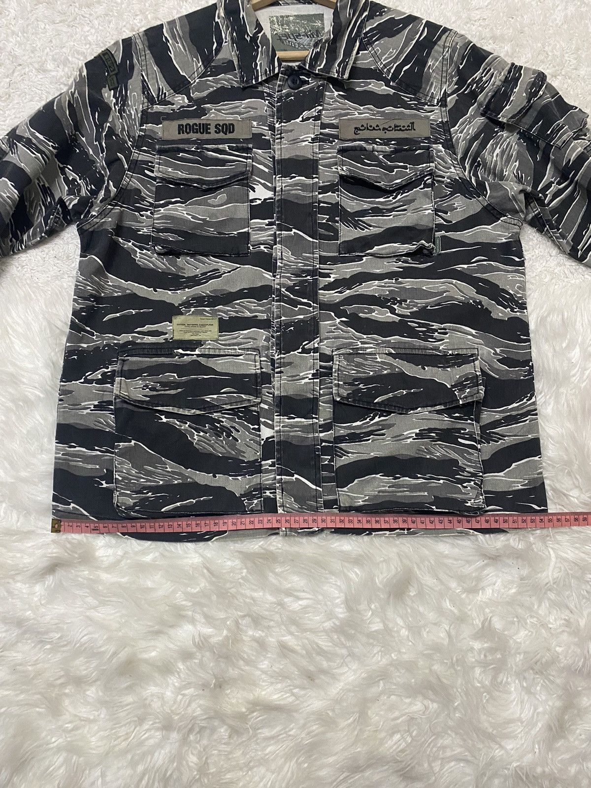Wtaps MILITARY SPEC TIGER STRIPE CAMOUFLAGE WTAPS BUTTON UP SHIRT Size US L / EU 52-54 / 3 - 24 Thumbnail
