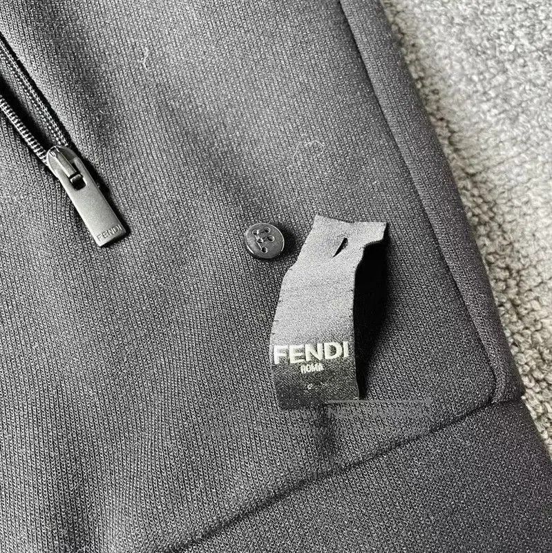 Fendi Fendi Black Cotton Jacket for Men, Size XL . Size US XL / EU 56 / 4 - 4 Thumbnail