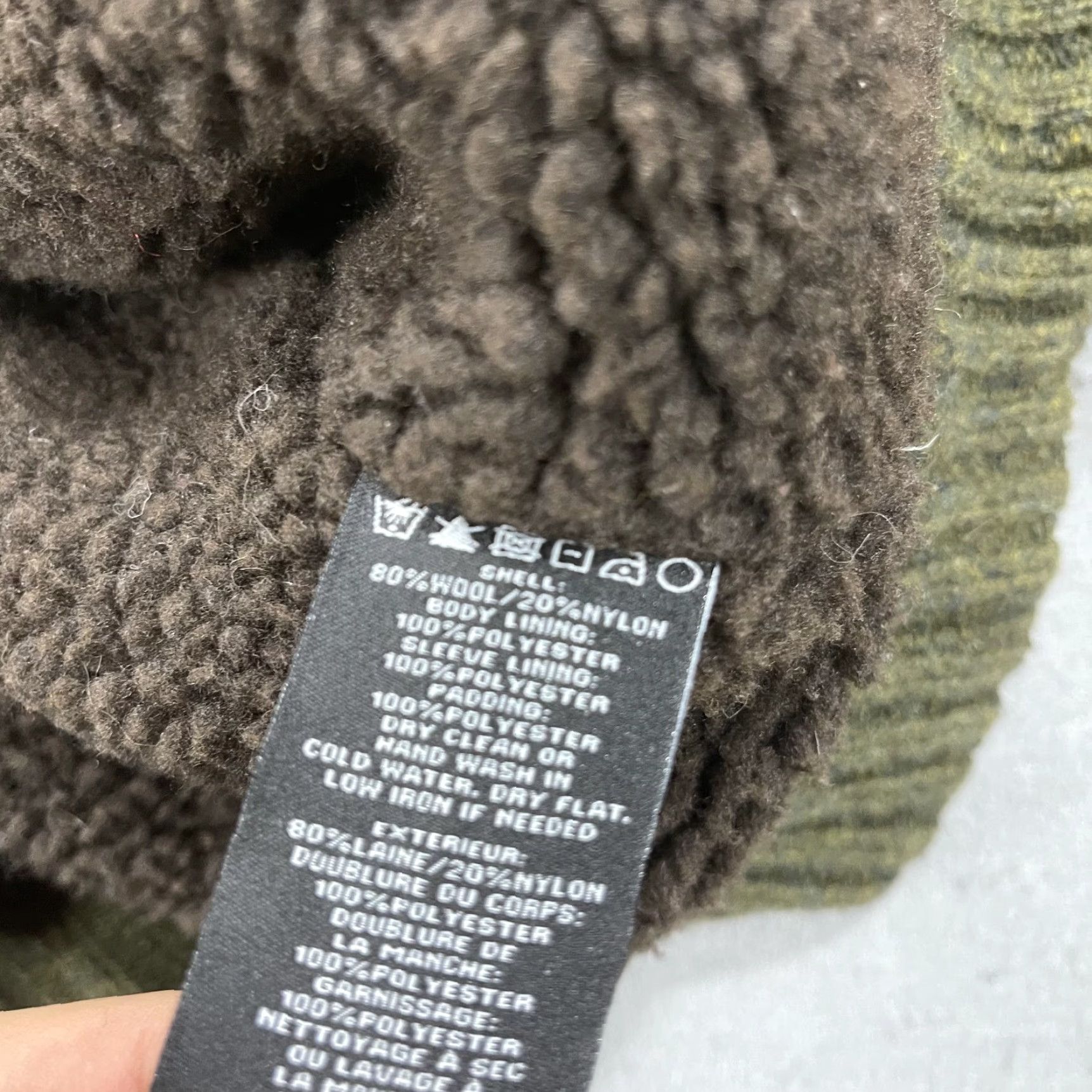 Schott Schott NYC Sweater Mens Medium Green Wool Lined Zip Full Zip Outdoor Waffle-Knit Winter Fall Knitted Wool Size US M / EU 48-50 / 2 - 7 Thumbnail