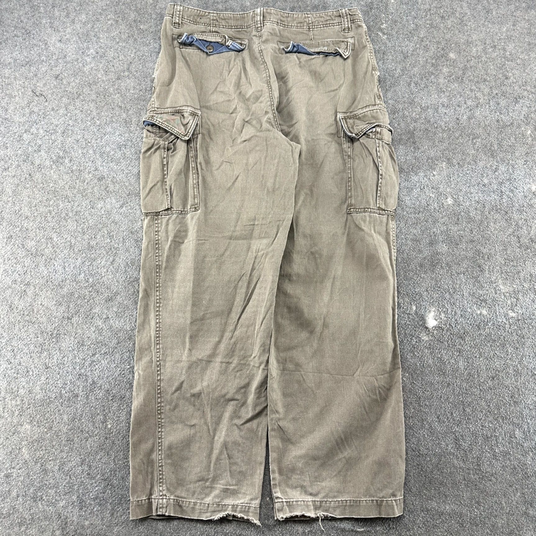 Vintage VINTAGE Basic Concept Pants Mens 38x32 Brown Cargo Straight Baggy Workwear Y2K Size US 38 / EU 54 - 3 Thumbnail