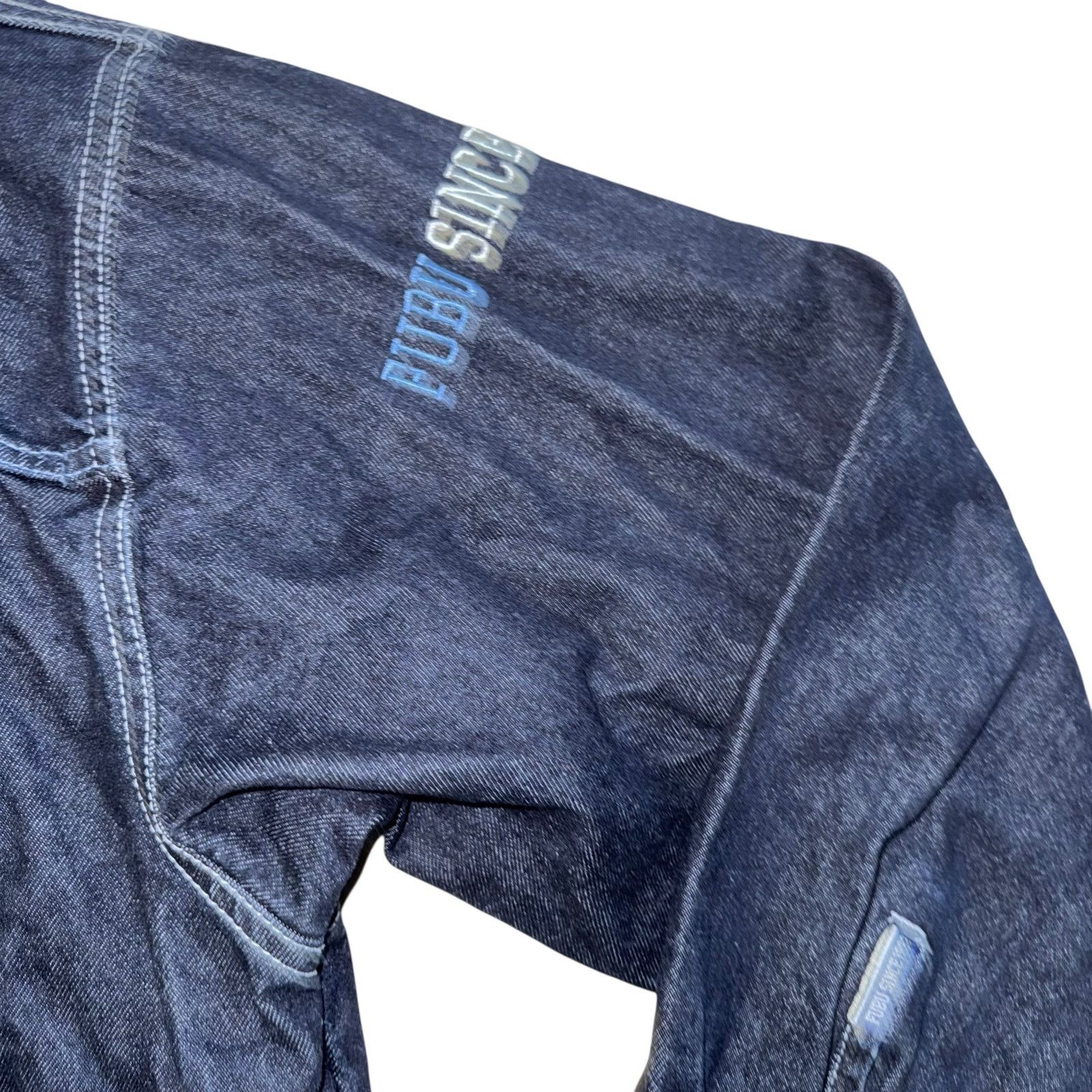 Fubu Fubu Vintage 1990’s Men’s Blue Denim Trucker Jean Jacket XL Size US XL / EU 56 / 4 - 7 Thumbnail