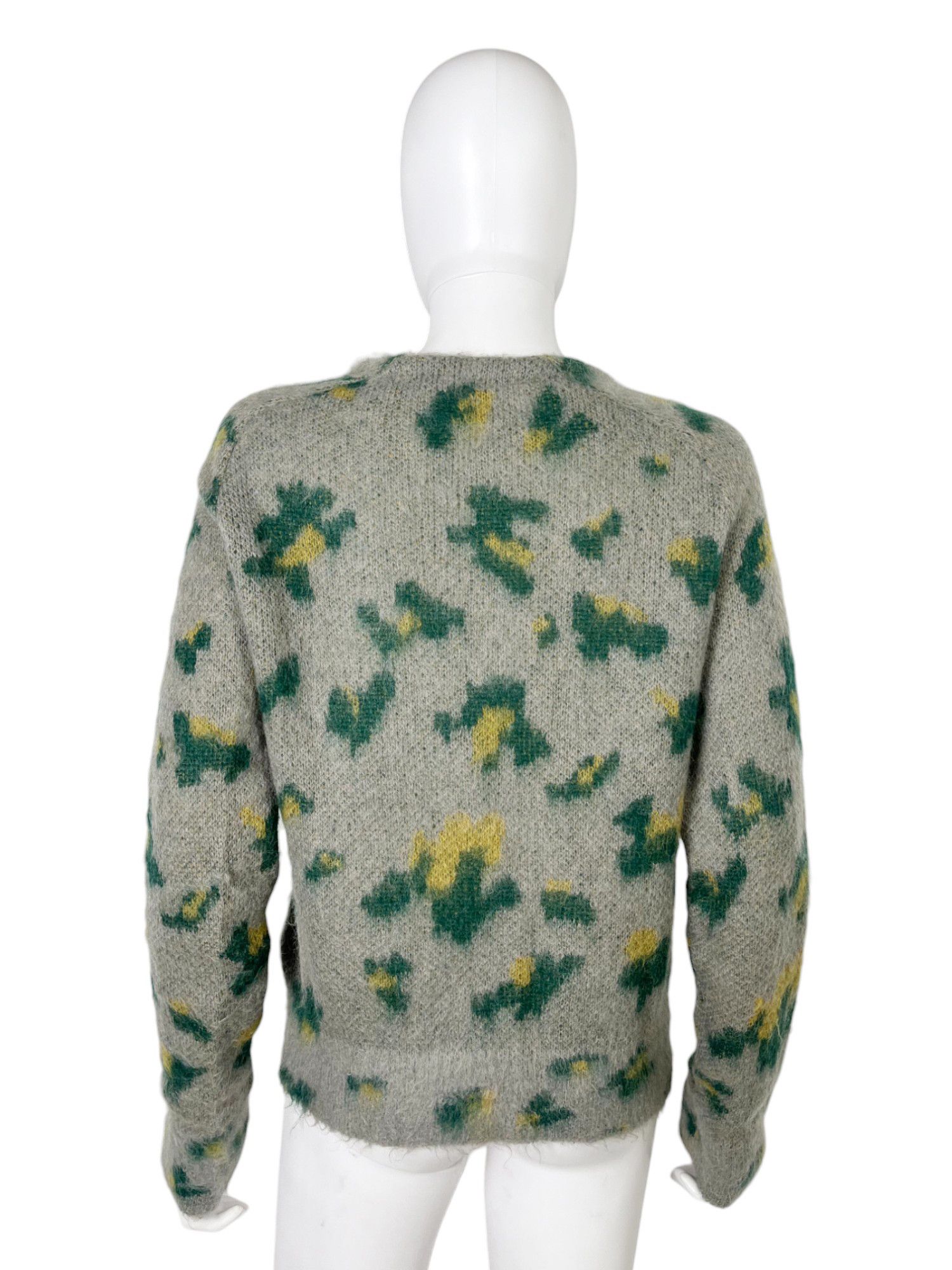 by Nicolas Ghesquierè F/W 2012 Grey Floral Mohair Sweater