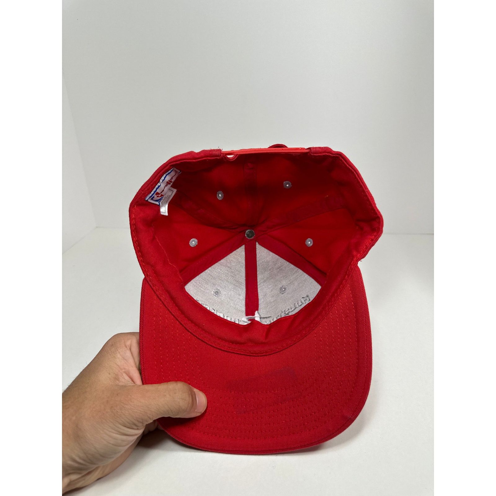 NBA × Vintage Vintage Houston Rockets Snapback Hat NBA 90s Red Embroidered Size ONE SIZE - 4 Thumbnail