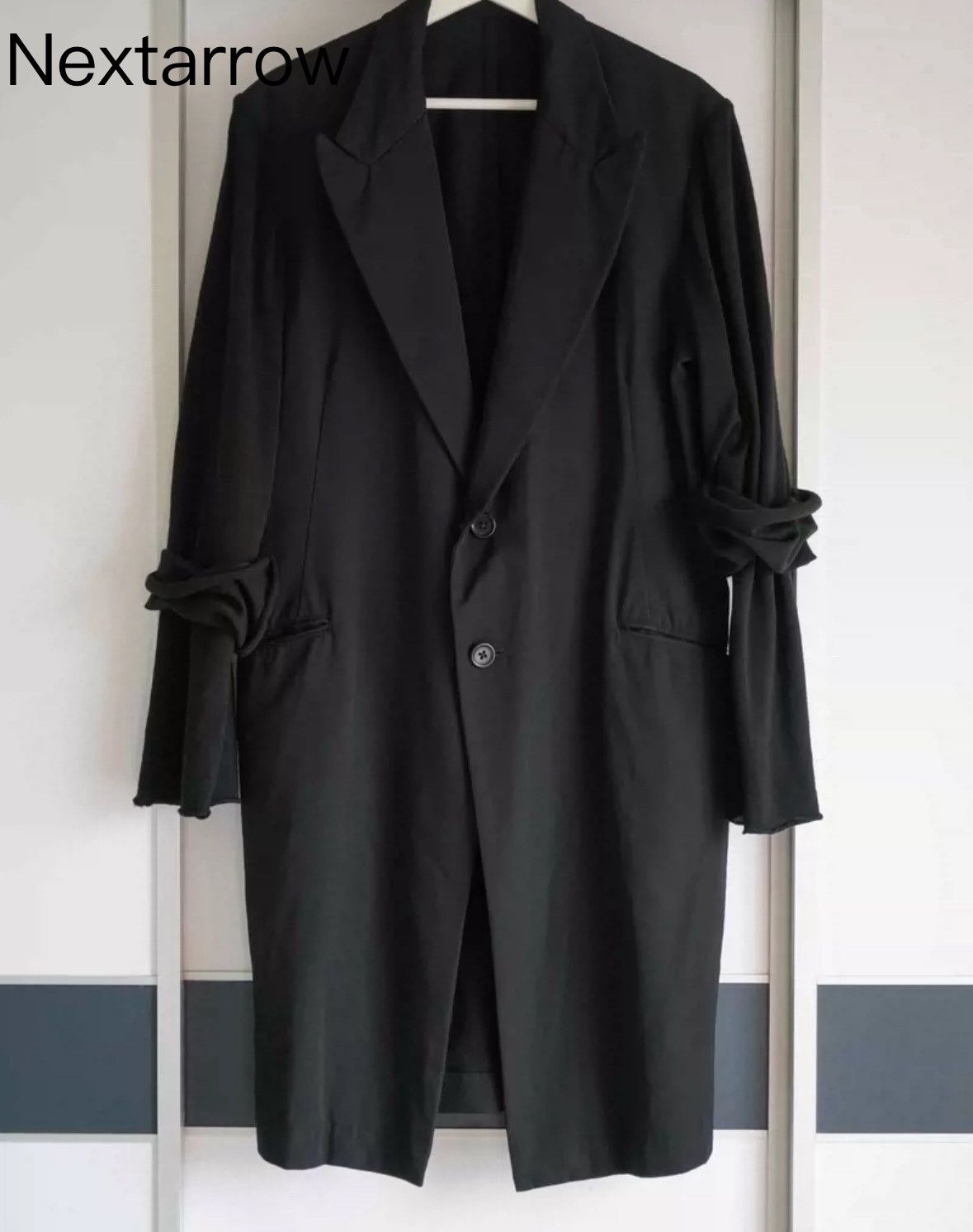 Yohji Yamamoto Yohji Yamamoto 02ss Actress Double Sleeve Wool Coat Size US M / EU 48-50 / 2 - 1 Thumbnail
