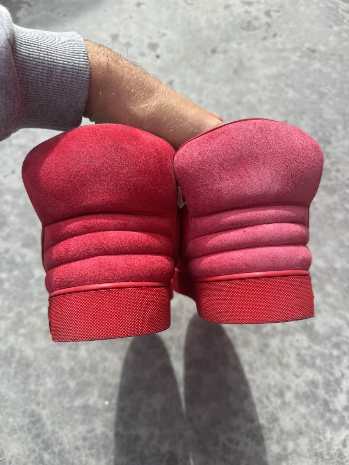 Louis Vuitton LOUIS VUITTON DON X KANYE WEST RED SNEAKERS SZ 13 LV / 14-15 Size US 13 / EU 46 - 4 Thumbnail