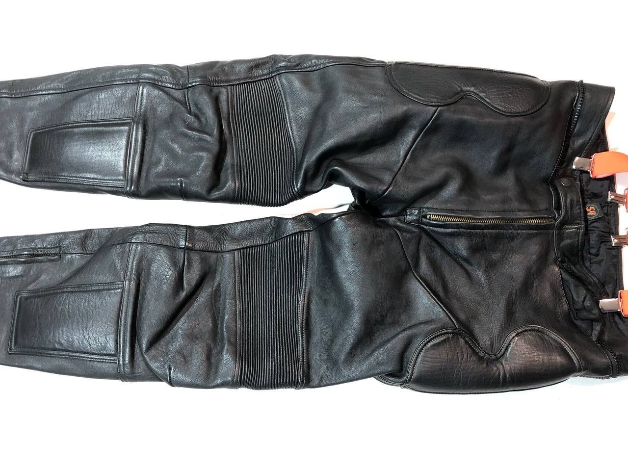 Hein Gericke Hein Gericke Moto Biker Leather Pants Vintage Size US 35 - 4 Thumbnail