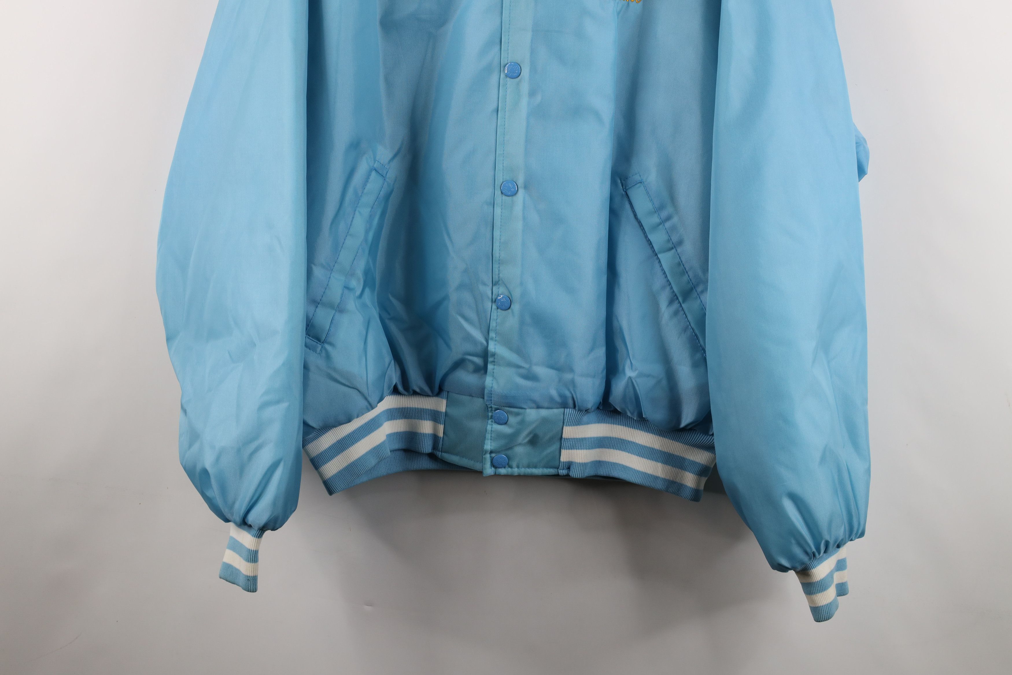 Vintage Deadstock Vintage 70s Legion Striped Satin Bomber Jacket USA Size US XL / EU 56 / 4 - 3 Thumbnail