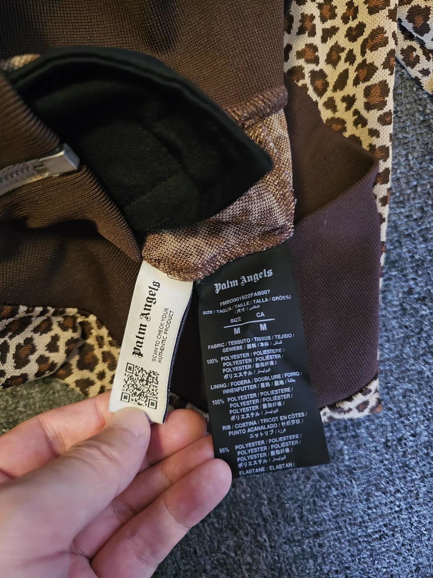Palm Angels Palm Angels leopard print sports jacket, Size US M / EU 48-50 / 2 - 5 Thumbnail