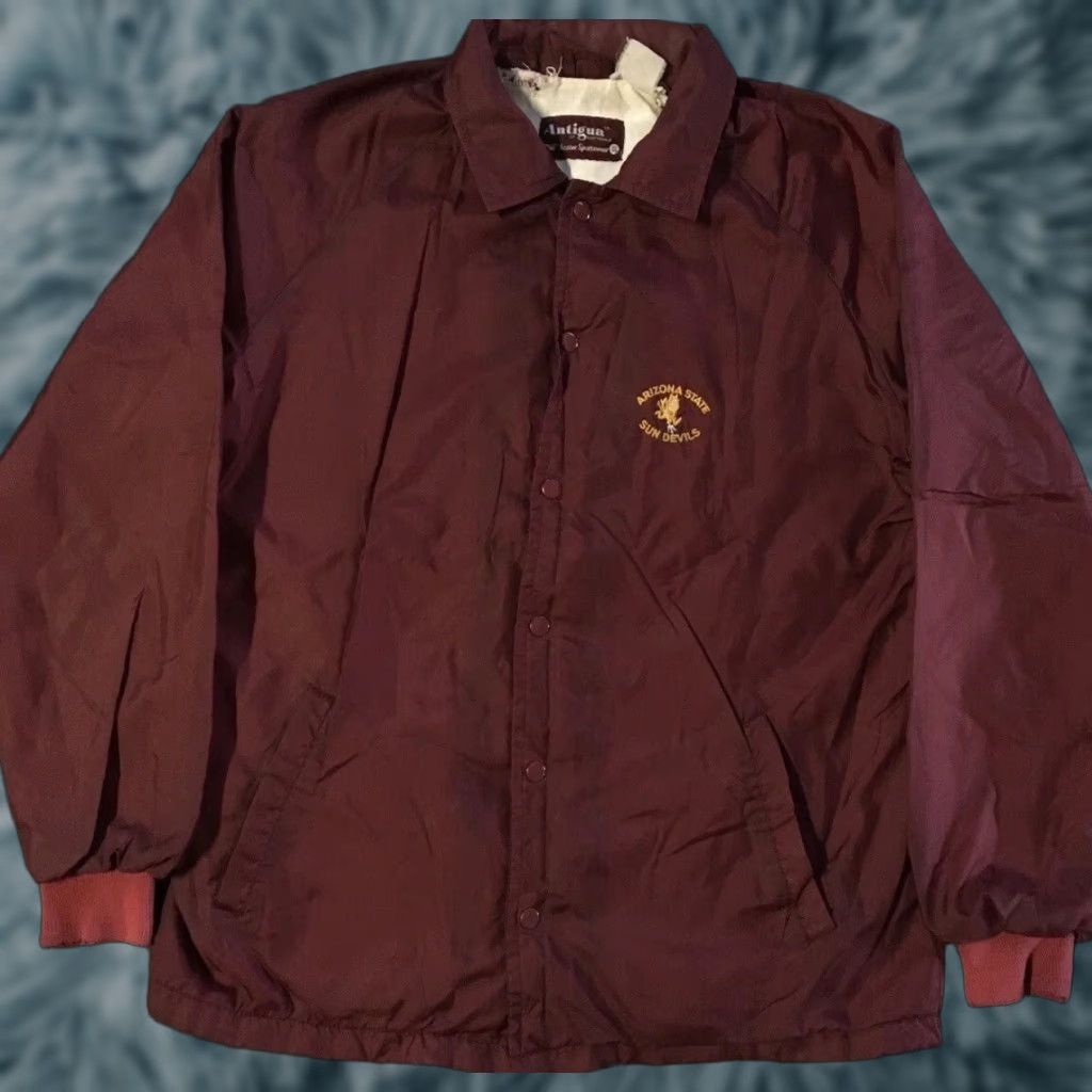 Vintage Vtg 70s ASU Sun Devils Faded Distress Jacket S USA College Track PE Grunge 80s Size US S / EU 44-46 / 1 - 1 Thumbnail