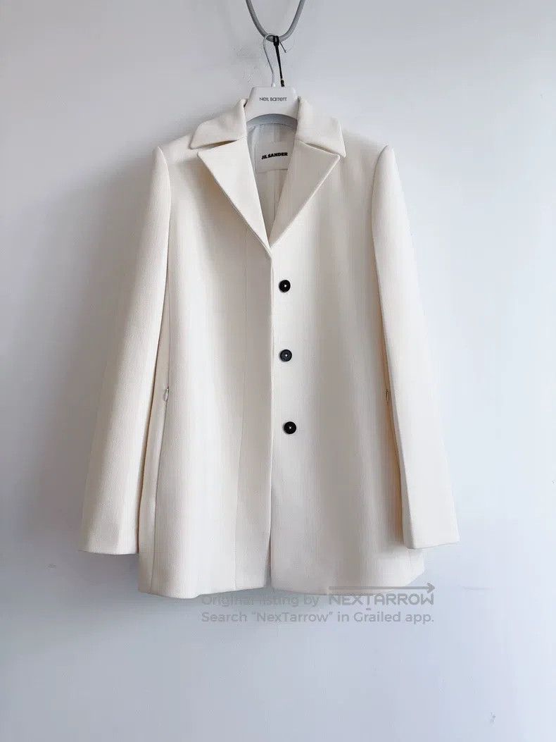 Jil Sander Jil Sander size 32 White wool suit Size S / US 4 / IT 40 - 1 Thumbnail