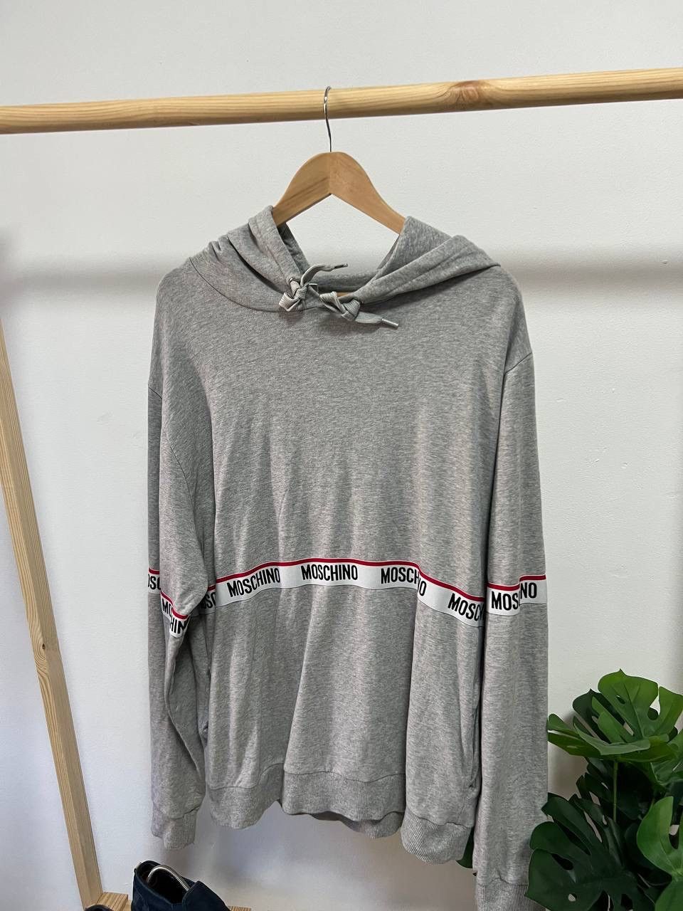 Moschino Moschino Stripes Grey Hoodie Sweatshirt XL Size US XL / EU 56 / 4 - 1 Thumbnail