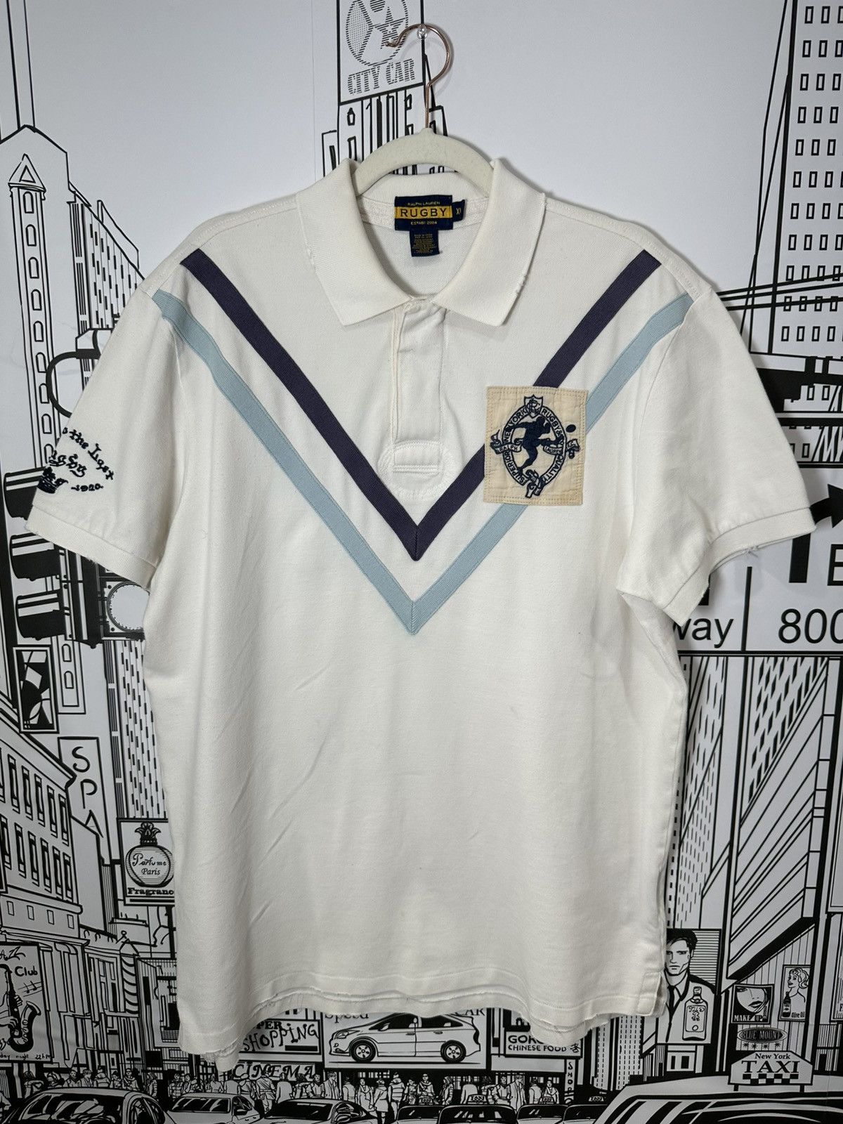 Rugby Ralph Lauren Rugby Ralph Lauren Kicker Crest Rugby Off-White XL Size US XL / EU 56 / 4 - 1 Thumbnail