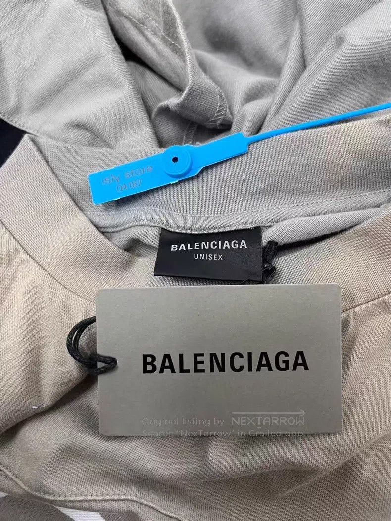 Balenciaga Balenciaga Logo Printed Round Neck Short Sleeve T-Shirt Size US L / EU 52-54 / 3 - 5 Thumbnail