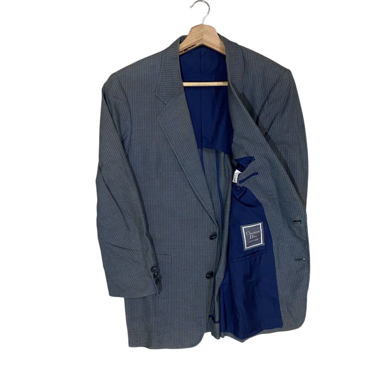 Christian Dior Monsieur × Designer VINTAGE CHRISTIAN DIOR GINGHAM COATS BLAZER Size US S / EU 44-46 / 1 - 5 Thumbnail