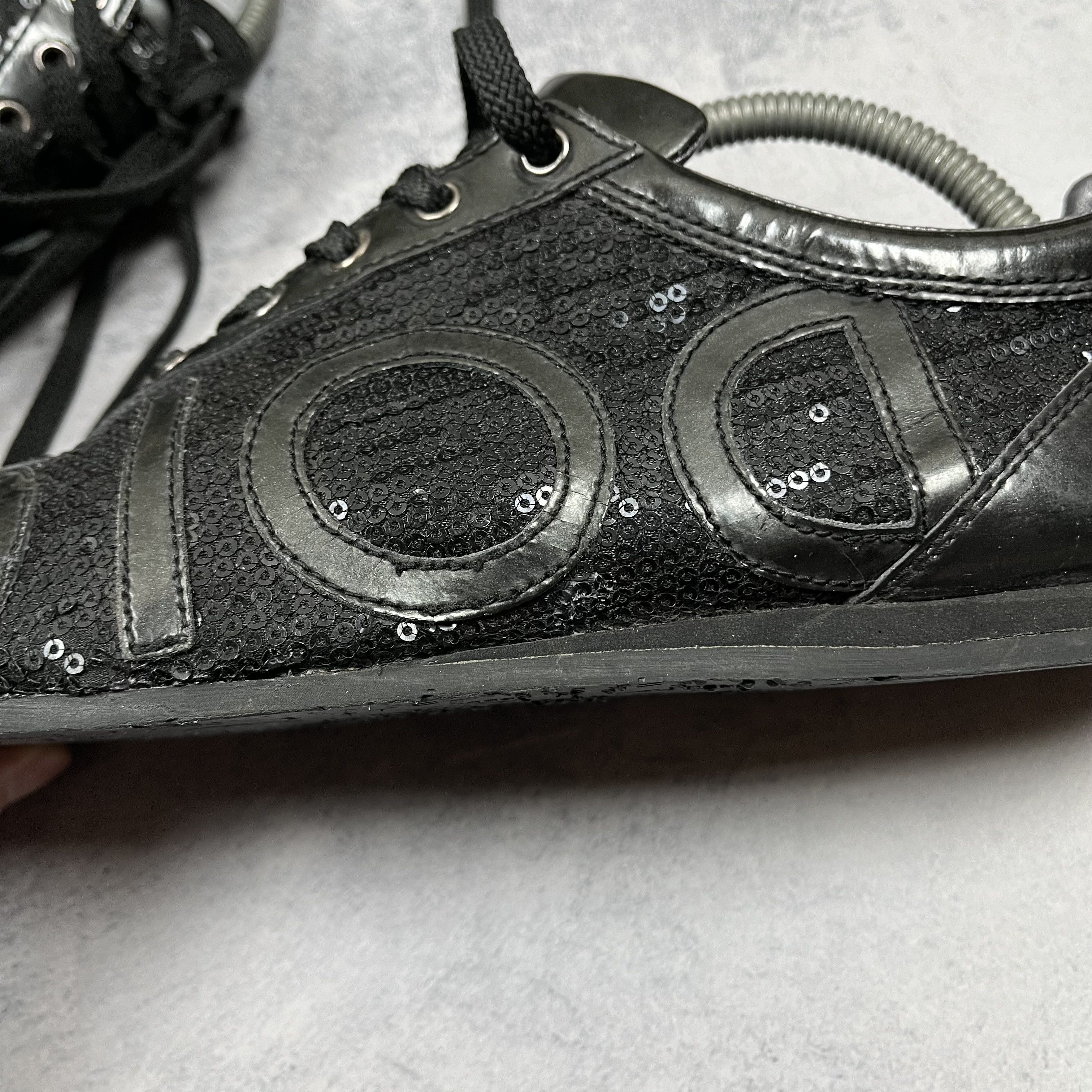 Dolce & Gabbana Dolce & Gabbana Logo Sequined Trainer Shoes Size 40 Size US 7 / EU 40 - 9 Thumbnail