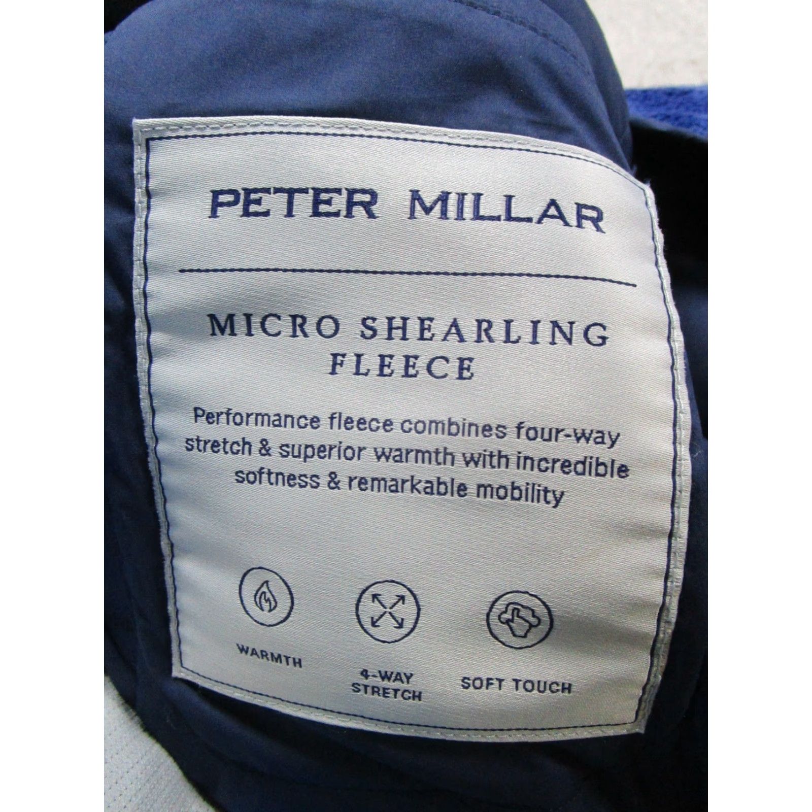 Peter Millar Peter Millar Vest Mens Large Blue Camouflage Golf Micro Shearling Fleece Size US L / EU 52-54 / 3 - 4 Thumbnail