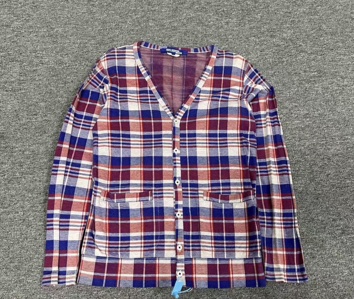Junya Watanabe JUNYA WATANABE × CDG Plaid V-Neck Long Sleeve Shirt J16 Size US S / EU 44-46 / 1 - 1 Thumbnail