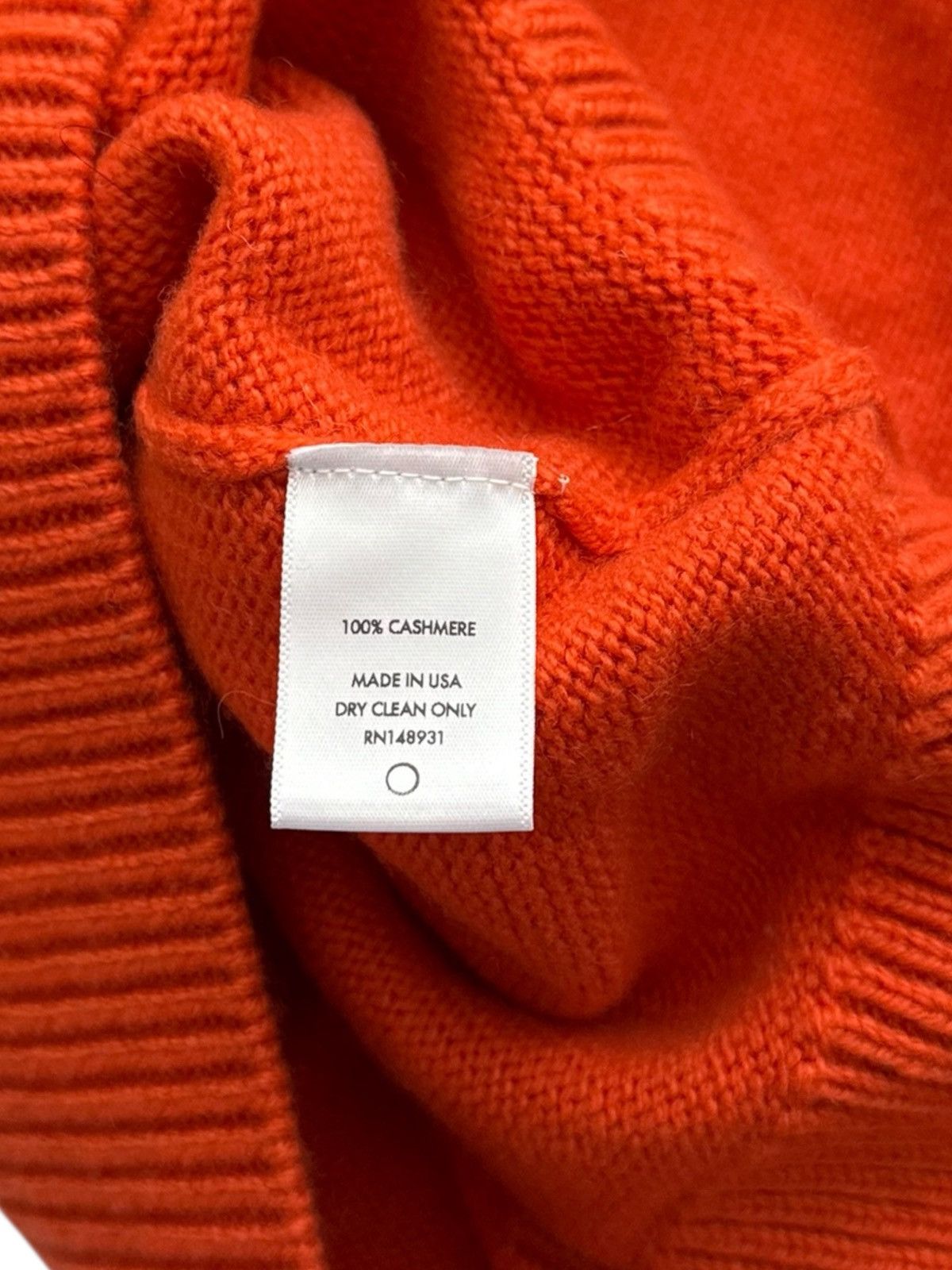 The Elder Statesman $1,050 Elder Statesman Simple Cashmere Crew (Bonfire) Size US XXL / EU 58 / 5 - 6 Thumbnail