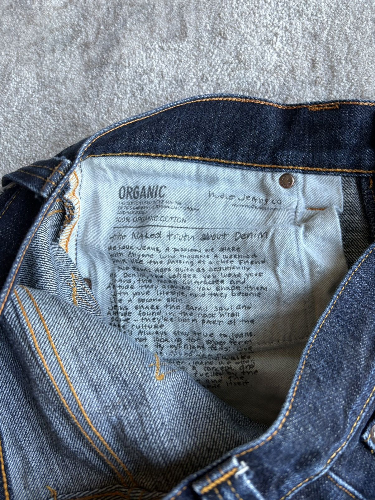 Nudie Jeans Nudie Jeans Straight Alf Denim Dry Heavy Size US 31 - 10 Thumbnail