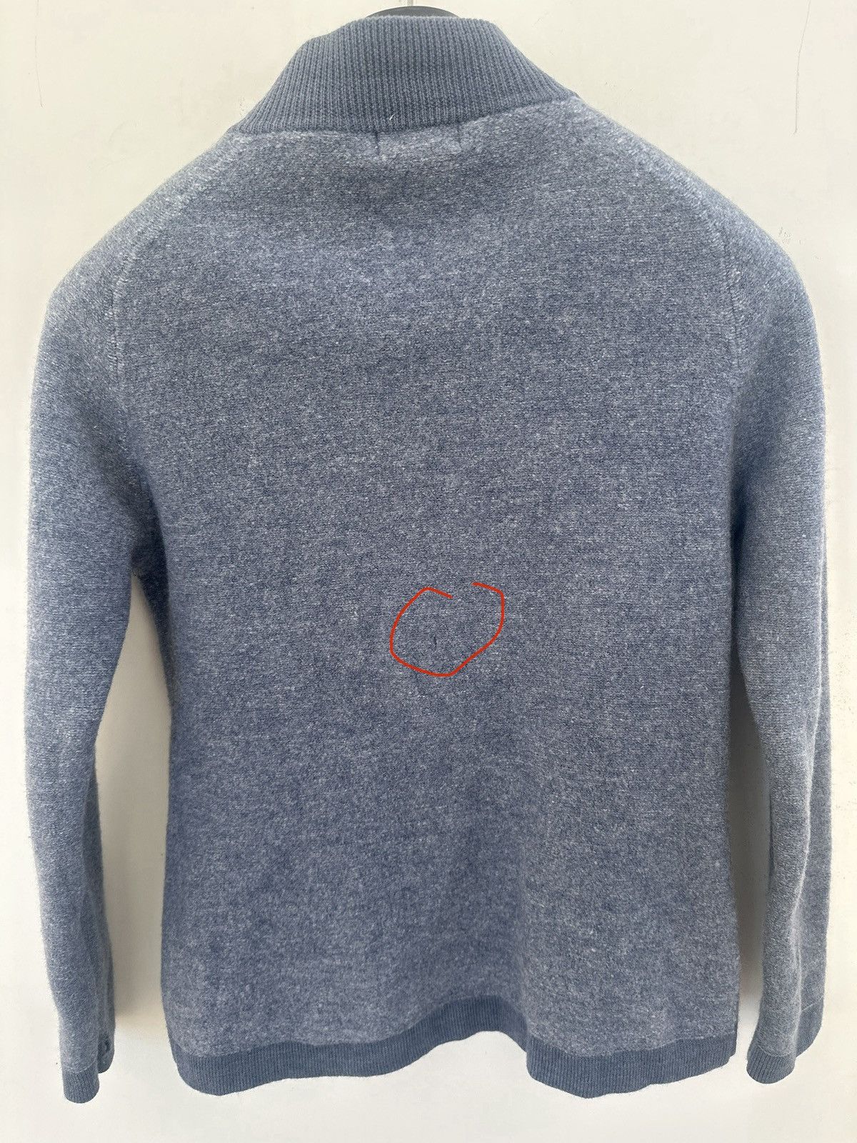 Patagonia Vintage Patagonia 100% Wool Zip-Up Sweater – Heather Blue Size L / US 10 / IT 46 - 4 Thumbnail