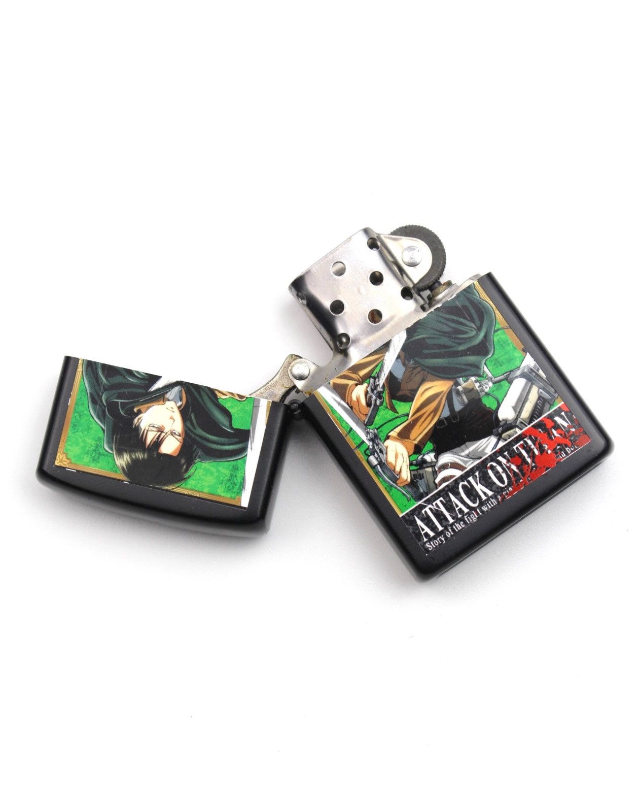 Hysteric Glamour 2000S ATTACK ON TITAN — LEVI ACKERMAN MATTE BLACK LIGHTER Size ONE SIZE - 2 Thumbnail