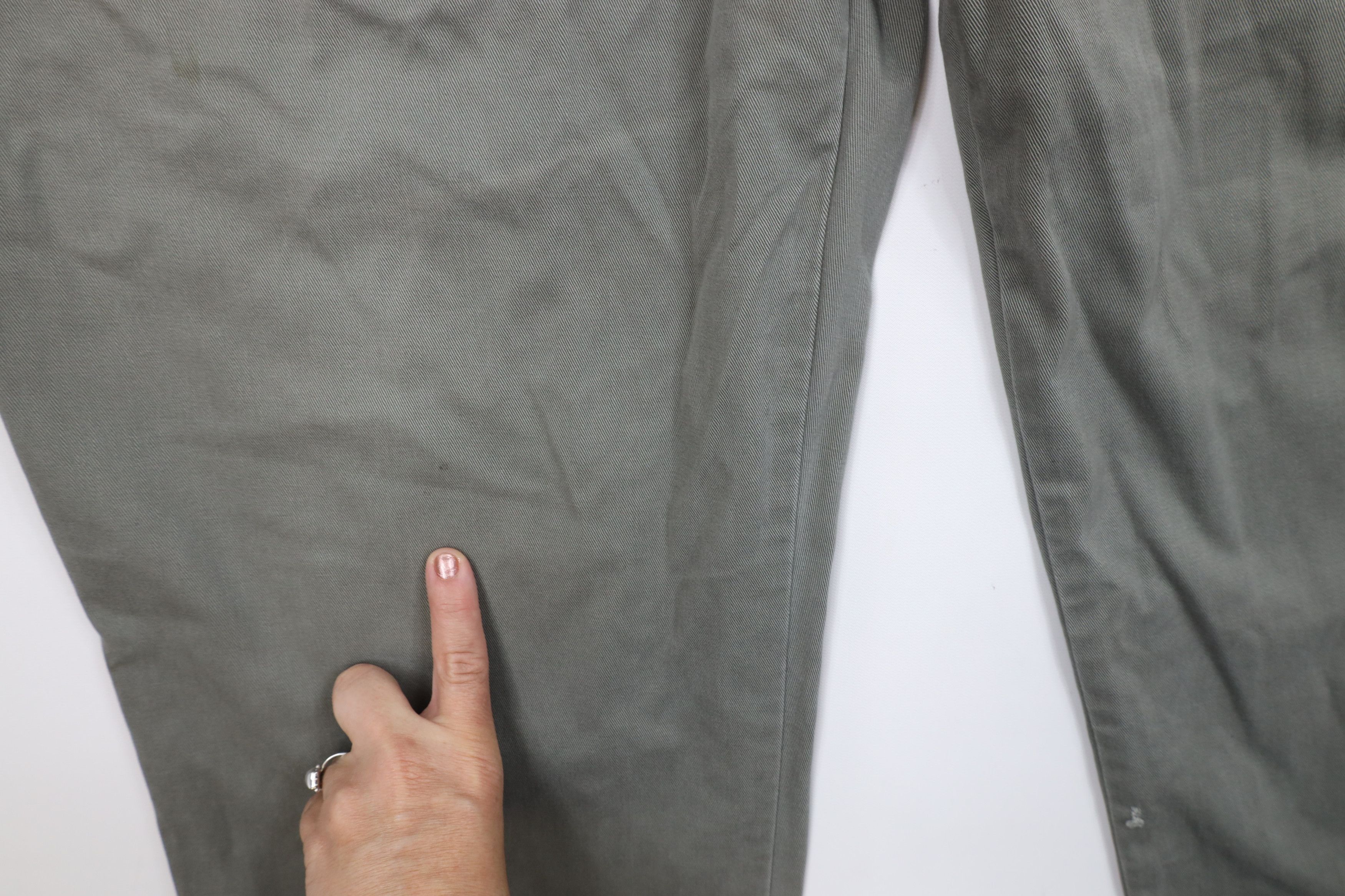 Eddie Bauer Vintage 90s Eddie Bauer Pleated Wide Leg Chino Pants Green Size US 40 / EU 56 - 8 Thumbnail