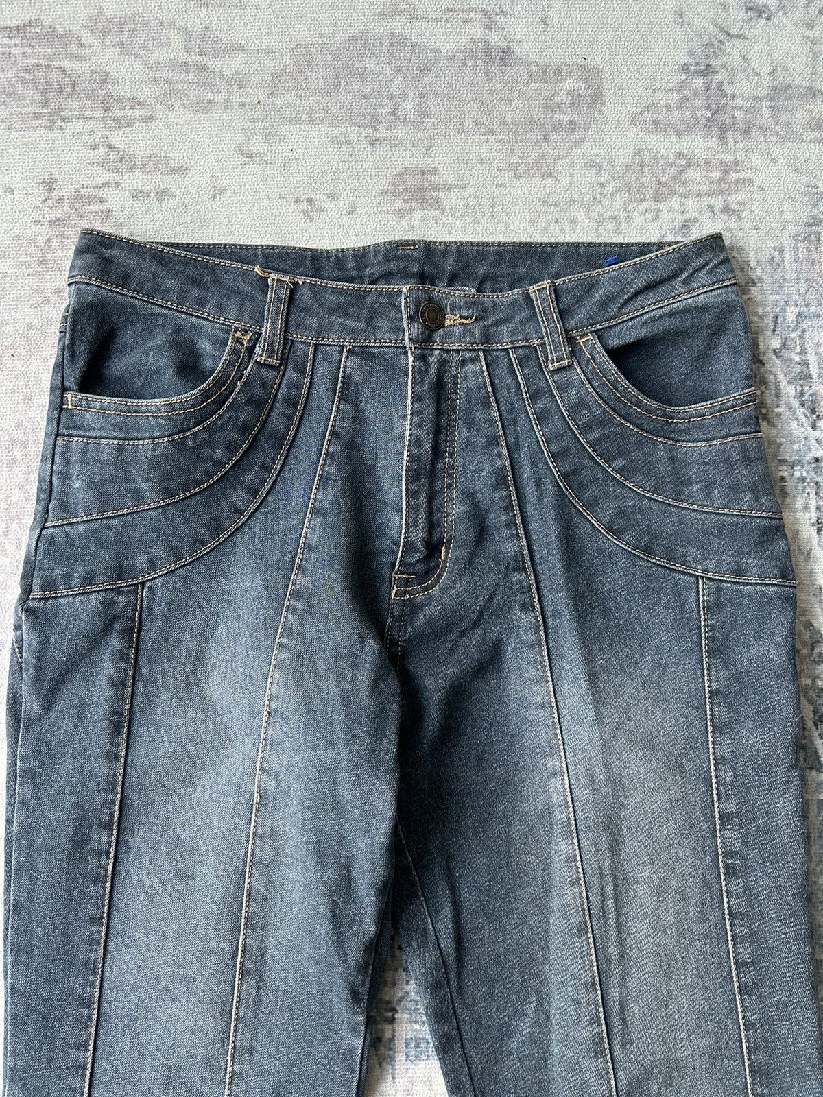 14th Addiction Flared Punk Rock Design Jeans Size US 30 / EU 46 - 4 Thumbnail