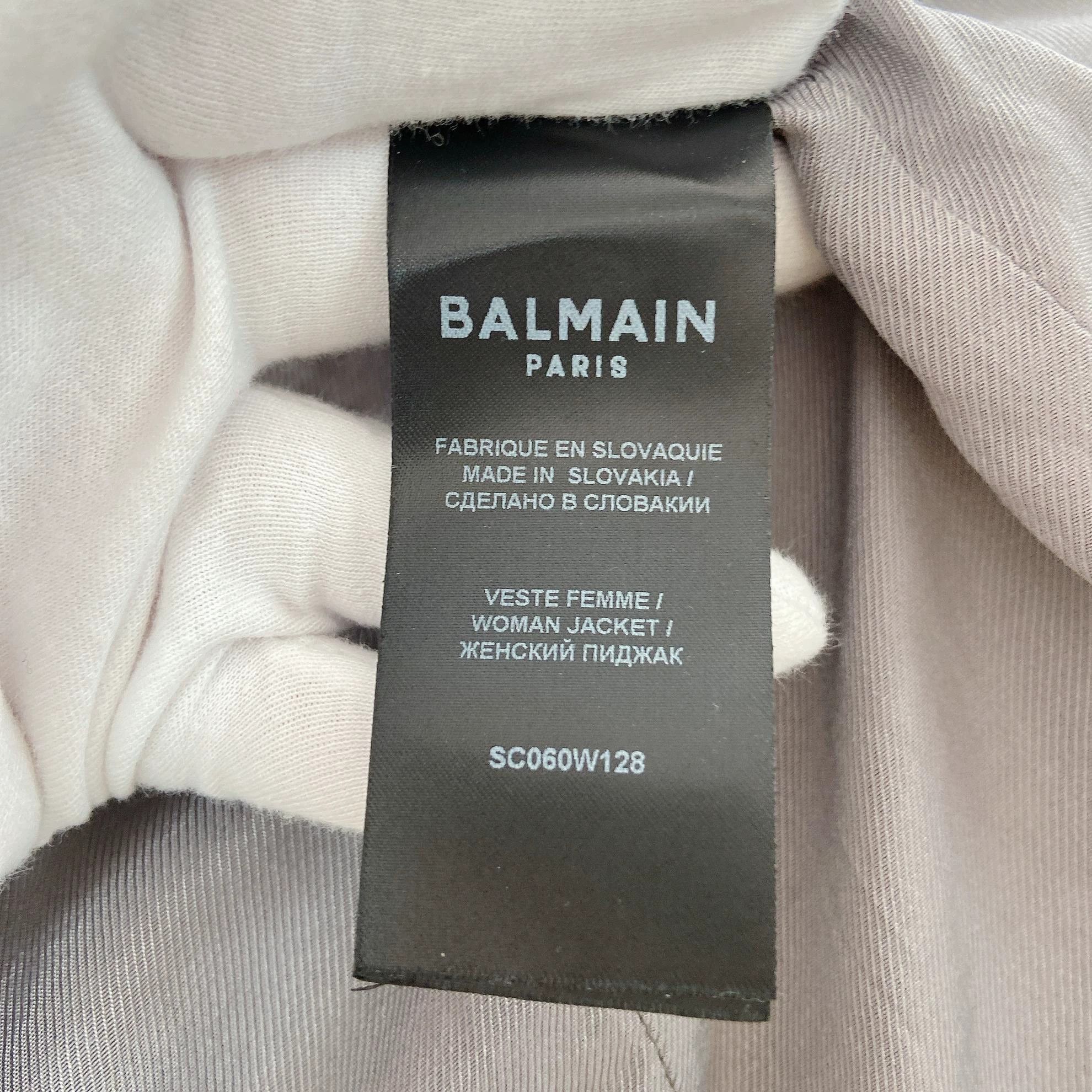 Balmain Balmain Gray Shoulder Pads 40 Tag Jacket Size S / US 4 / IT 40 - 8 Thumbnail