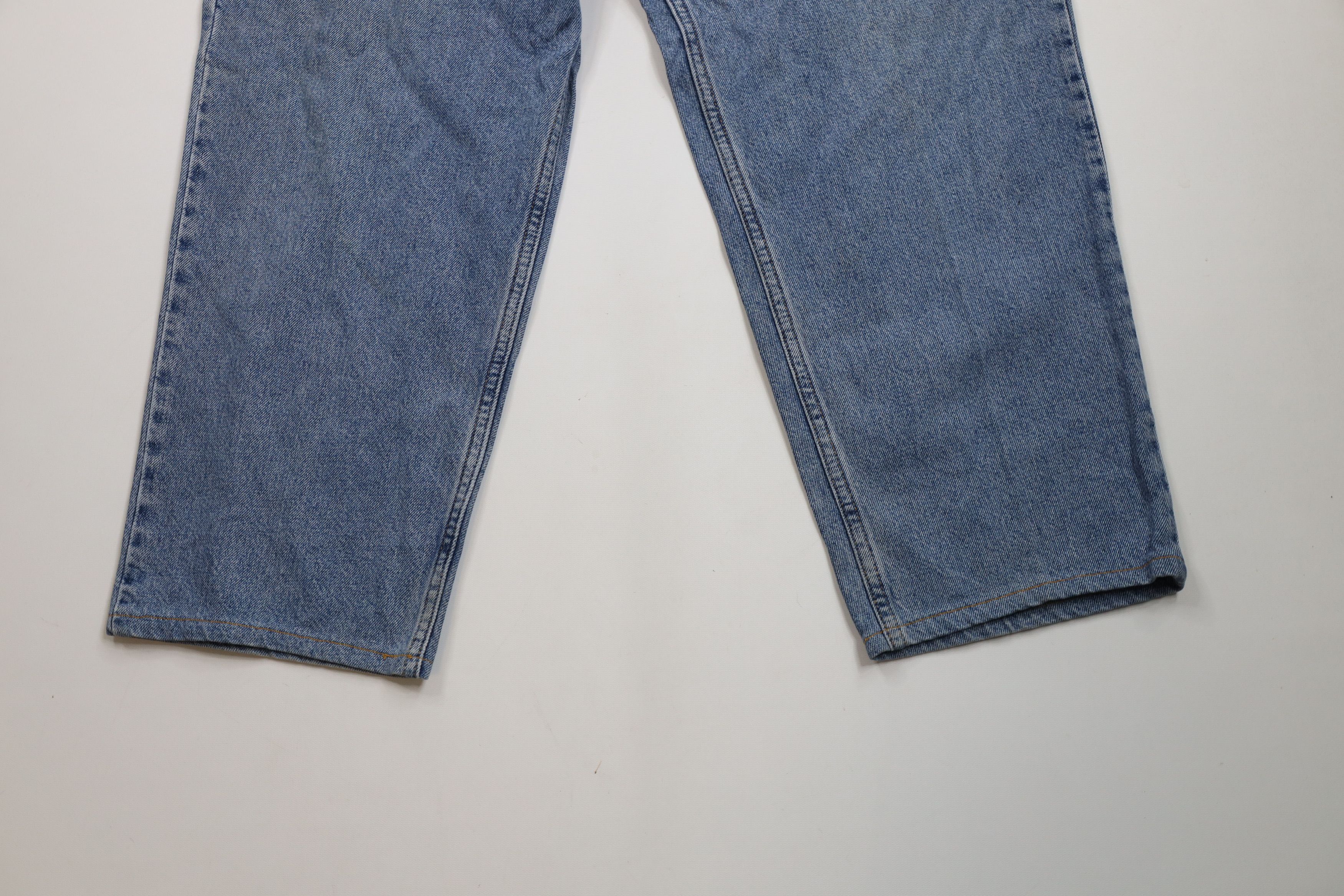 Tommy Hilfiger × Vintage Vintage 90s Tommy Hilfiger Baggy Wide Leg Denim Jeans Blue Size US 38 / EU 54 - 4 Thumbnail