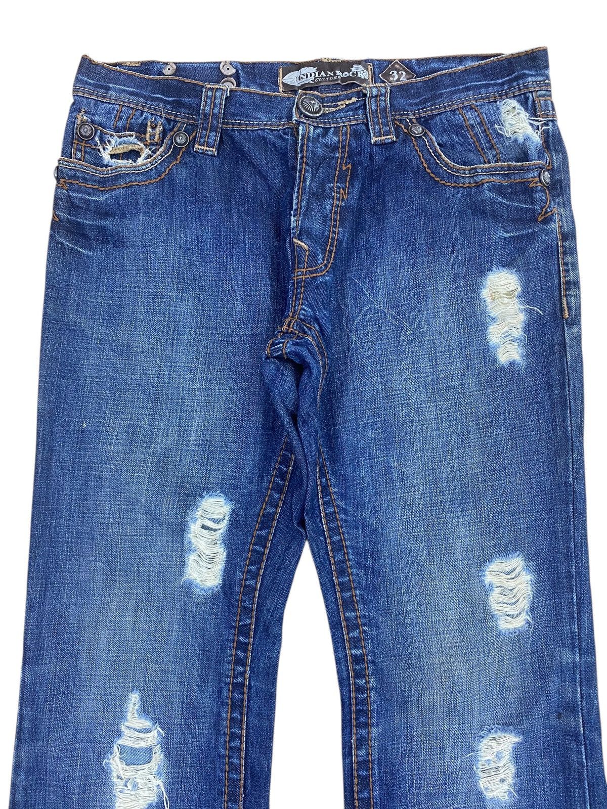 Japanese Brand Japanese Brand Distressed Faded Style Flare Jeans Size US 33 - 2 Thumbnail
