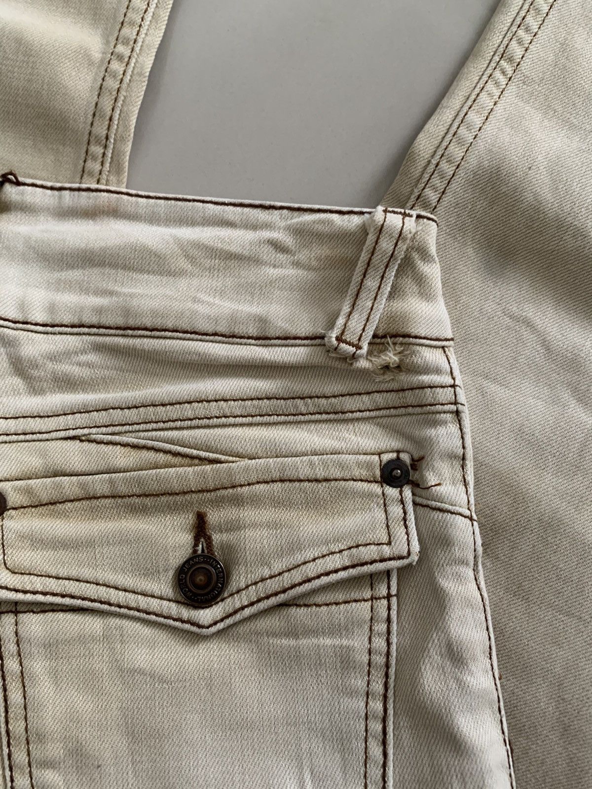 Japanese Brand Honeysuckle Rose Faded Bush Flared Jeans Size US 28 / EU 44 - 10 Thumbnail