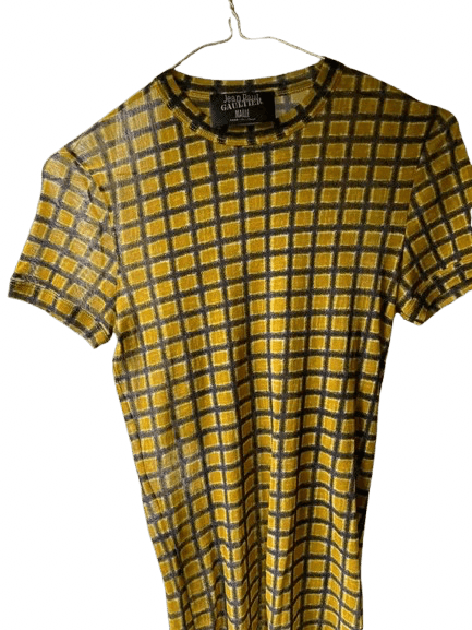 Jean Paul Gaultier Jean Paul Gaultier Printed Mesh Shirt Graphic Top EX0142 Size S / US 4 / IT 40 - 1 Thumbnail
