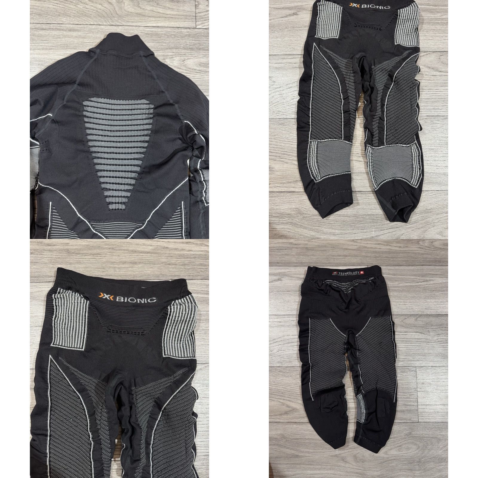 Vintage X-Bionic Energy Accumulator Evo Outfit/Set Mens S/M Black Base Layer Top Pants Size US S / EU 44-46 / 1 - 9 Thumbnail