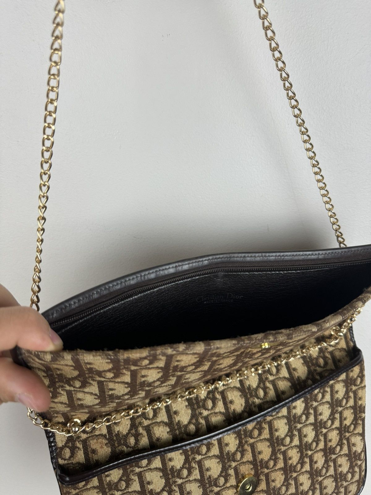 Christian Dior Monsieur Leather monogram bag clutch Christian Dior original luxury Size ONE SIZE - 5 Thumbnail