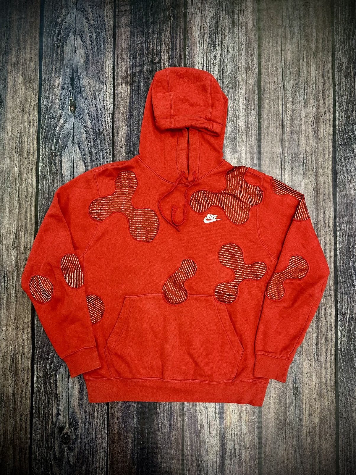 Nike Nike Custom Hoodie Vintage 90s Y2K Reworked Size US L / EU 52-54 / 3 - 1 Thumbnail