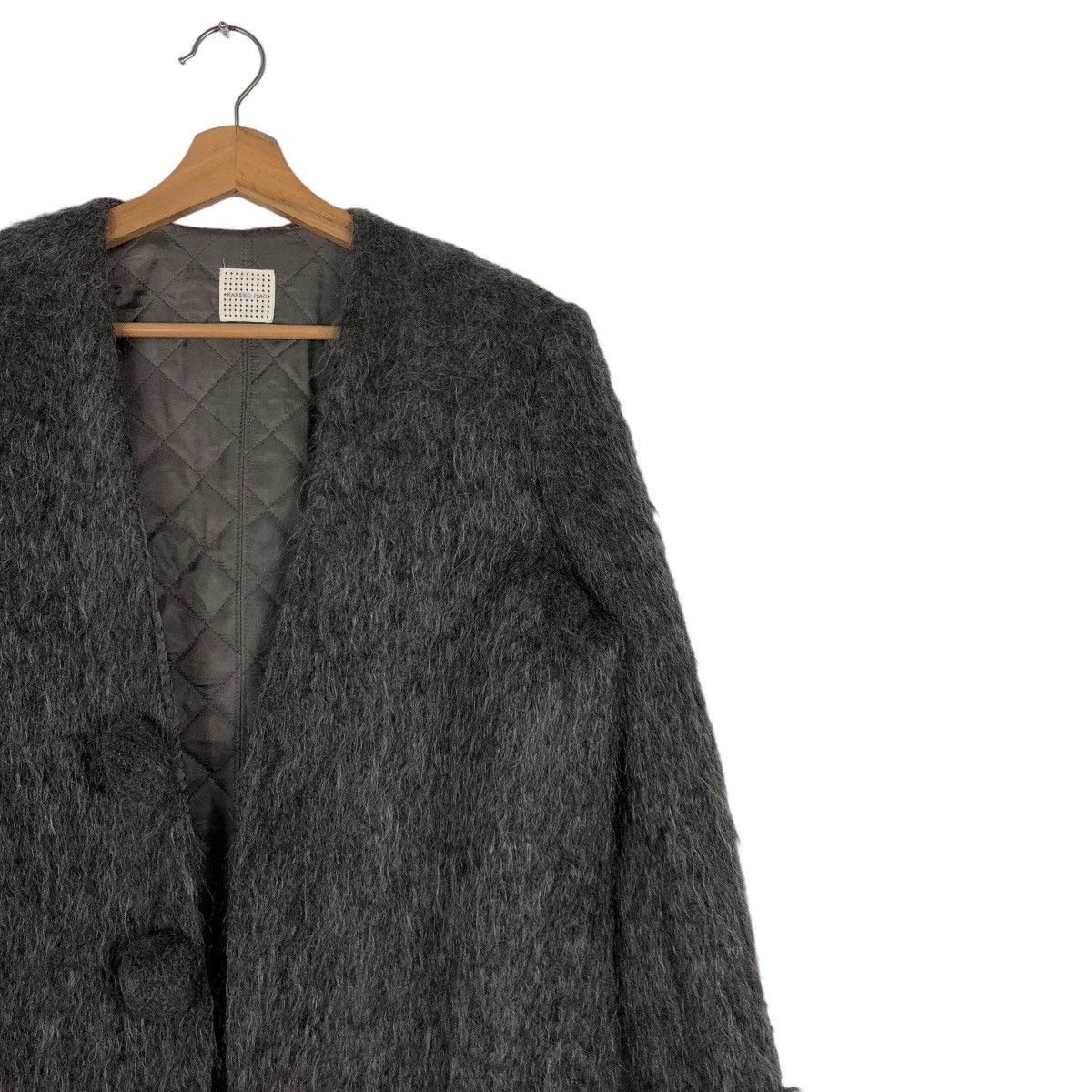Japanese Brand 🔥Rich Grey - Mohair Wool Long Jacket Kaneko Isao Japan Size US M / EU 48-50 / 2 - 6 Thumbnail